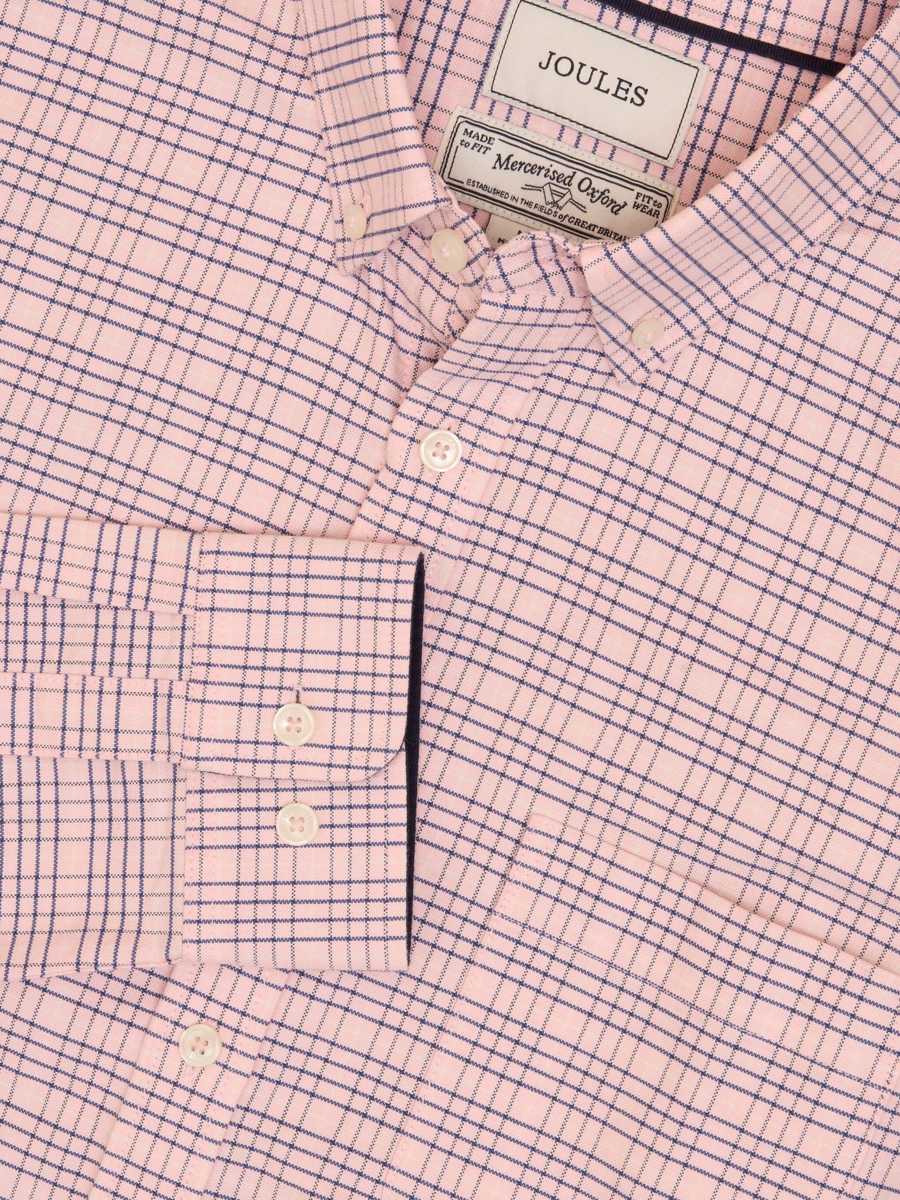 Oxford Pink & Blue Long Sleeve Classic Fit Shirt (376629) | £49.50