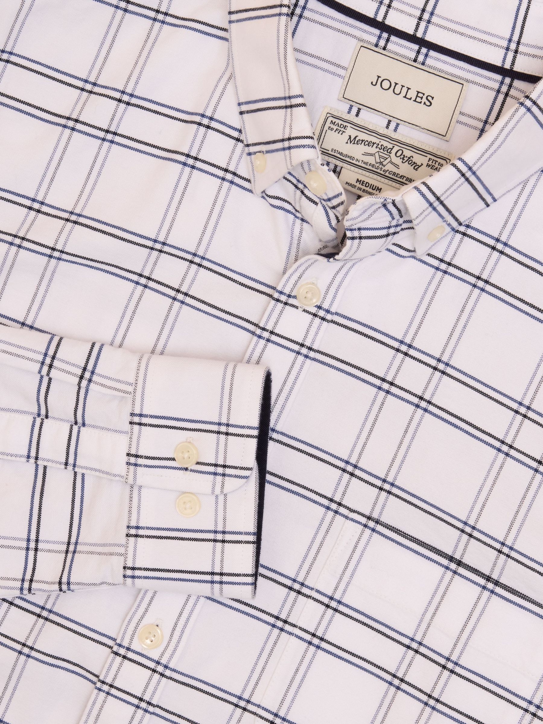 Oxford White Check