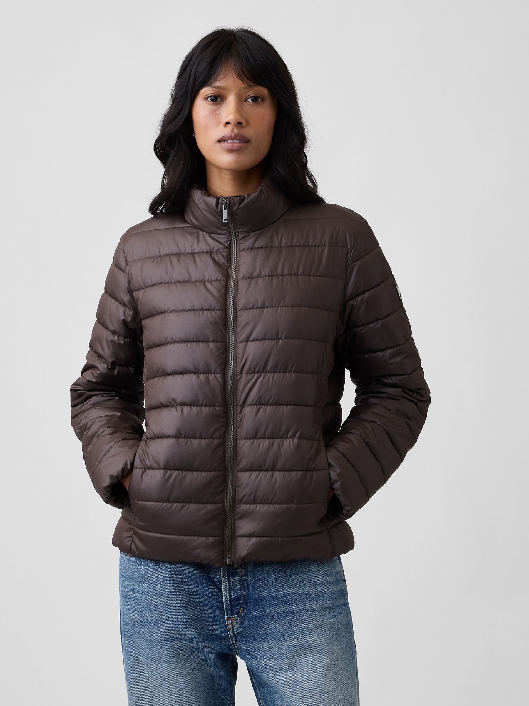 Brown - Relaxed Puffer Jacket