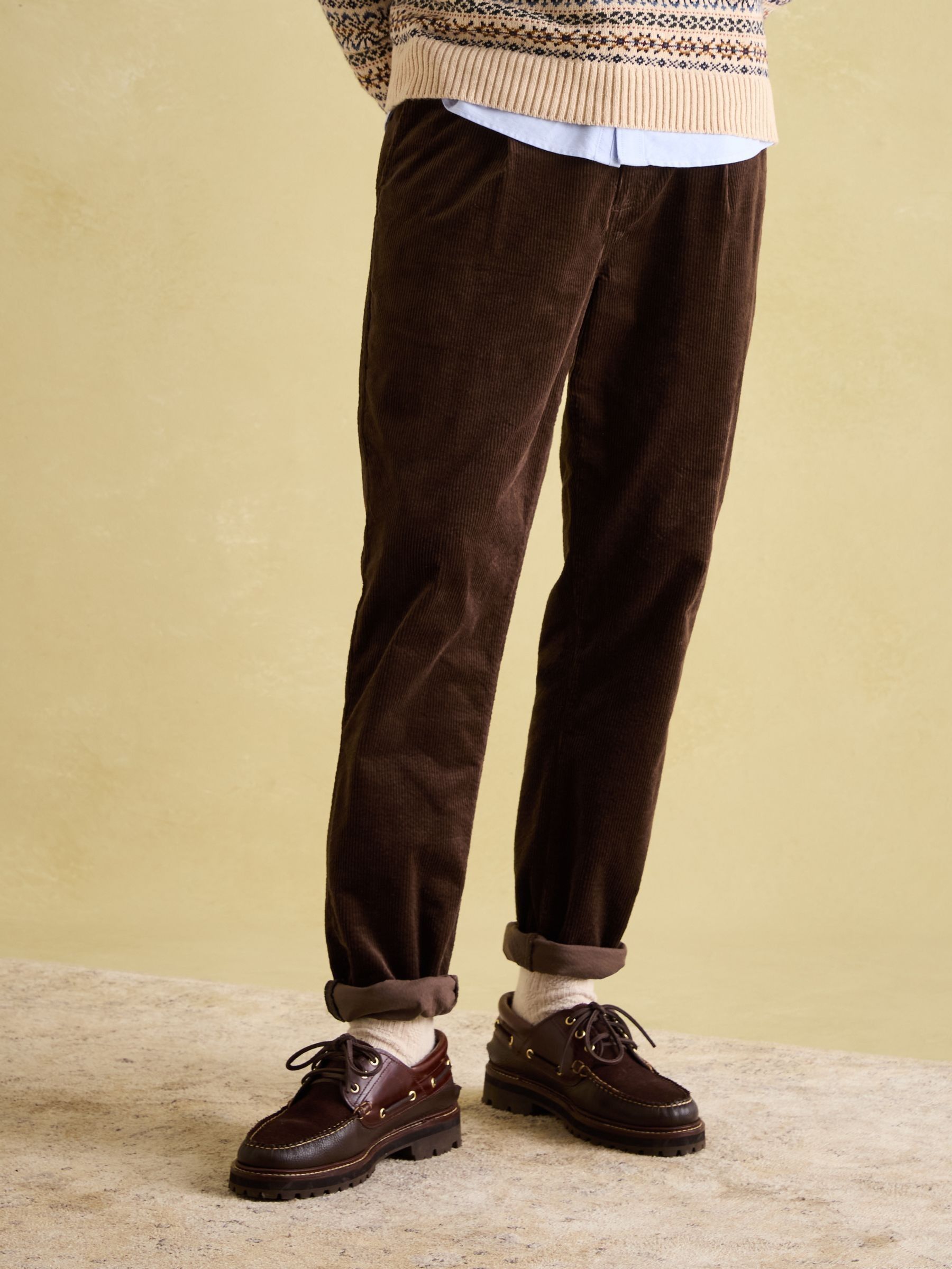 Oaksey Brown Jumbo Cord Trousers (379326) | £55
