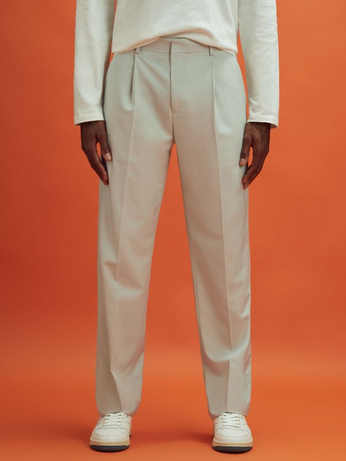 McLaren F1 Relaxed Twill Trousers in Stone (383255) | £55