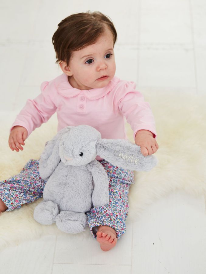 Silver Jellycat Bashful Bunny Medium (384960) | £25
