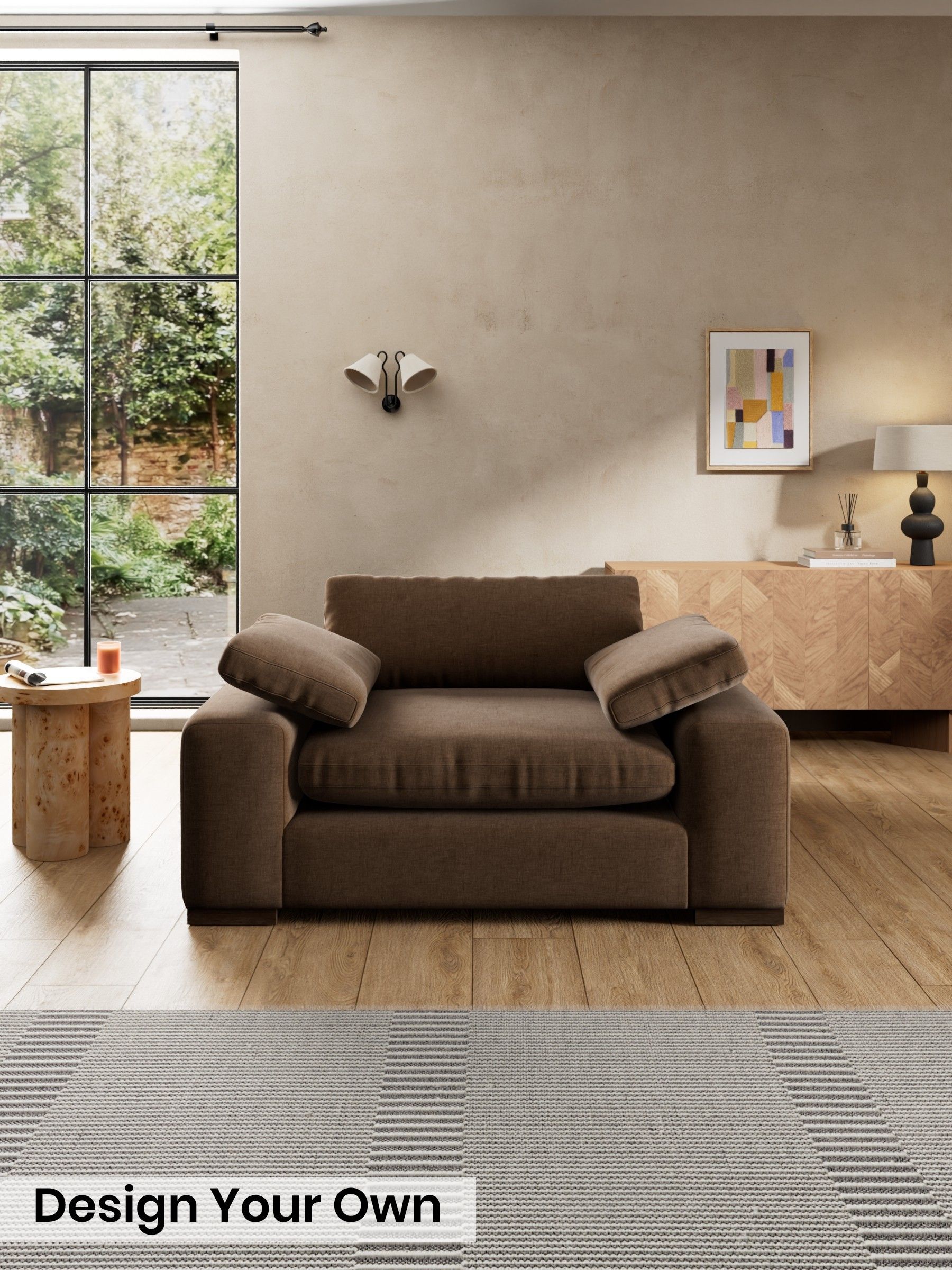 Etched Chenille/Cocoa Brown - Melbourne By Made