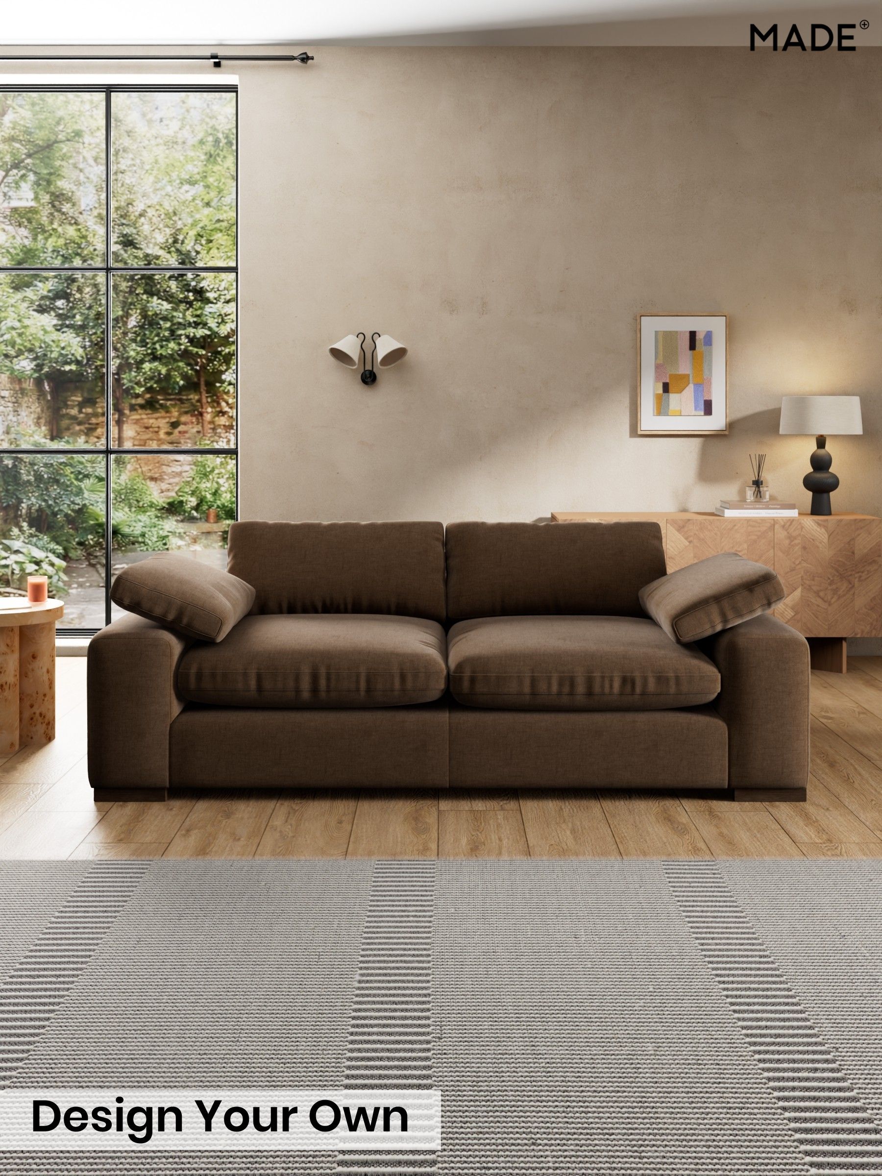 Etched Chenille/Cocoa Brown - Melbourne By Made