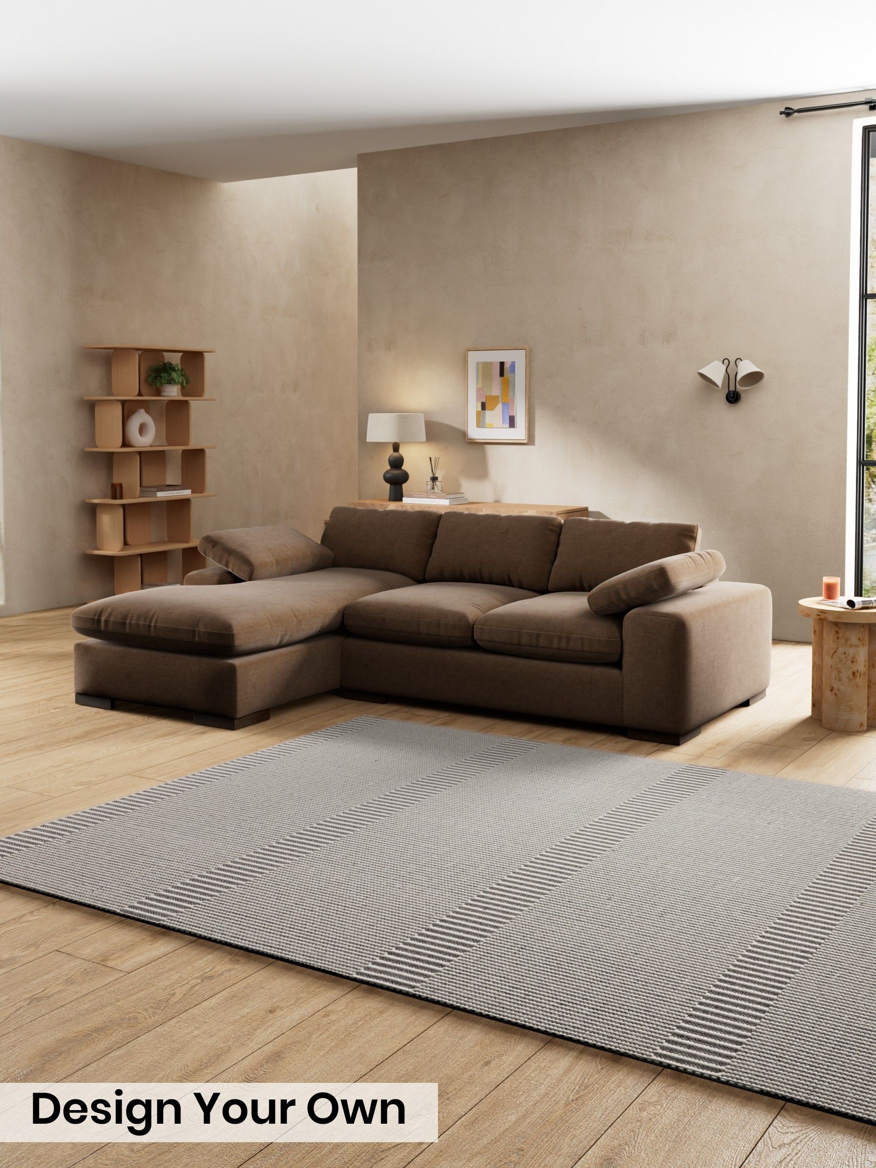 Etched Chenille/Cocoa Brown - Melbourne By Made