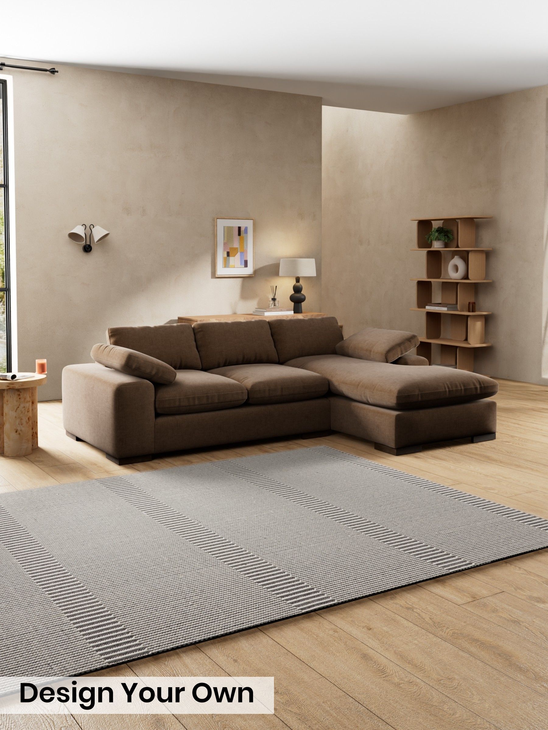 Etched Chenille/Cocoa Brown - Melbourne By Made