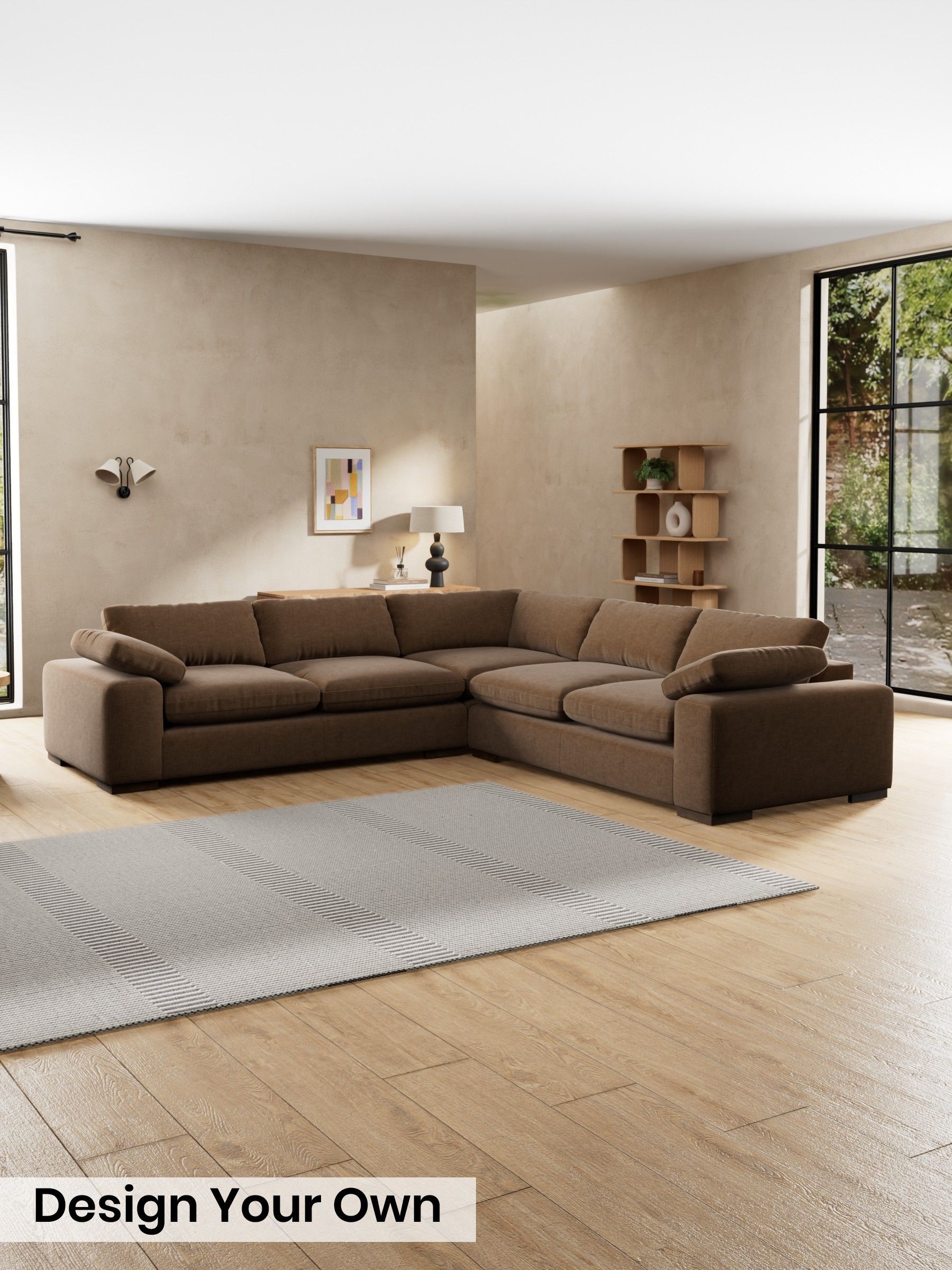 Etched Chenille/Cocoa Brown - Melbourne By Made