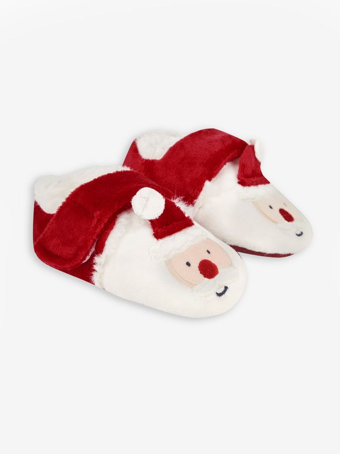 Santa Slipper Shoes in Red (386102) | £6