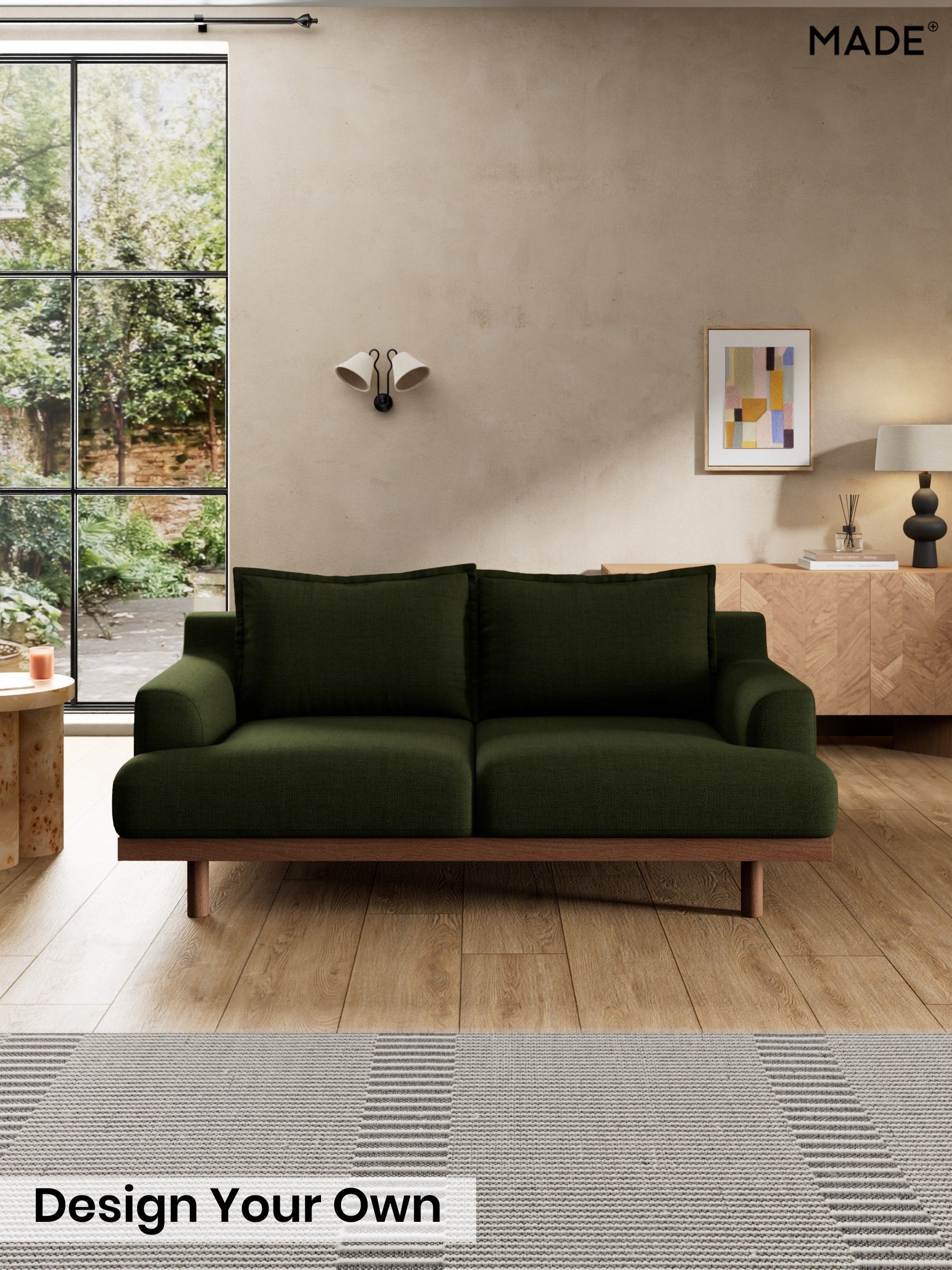 Basket Weave/Olive Green - Turin By Made