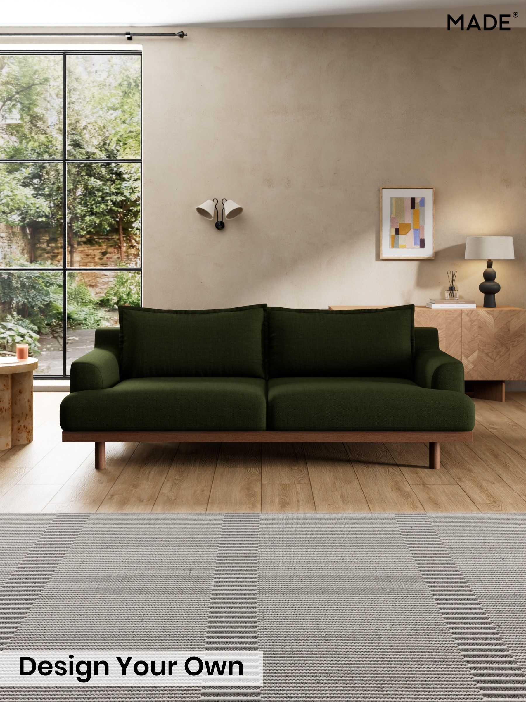 Basket Weave/Olive Green - Turin By Made