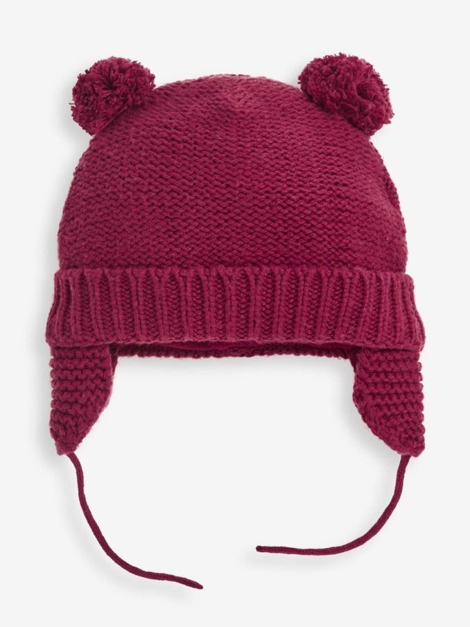 Berry Cosy Pom Pom Hat (401121) | £12