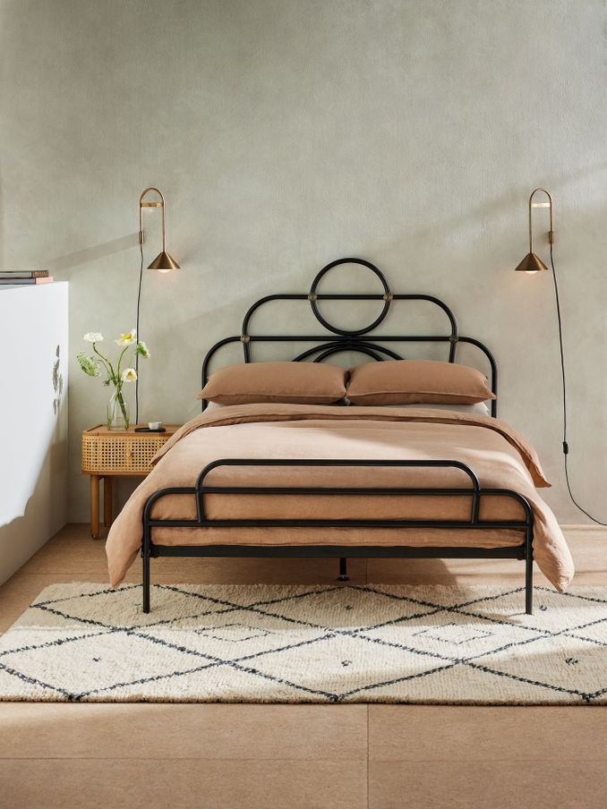 Anthea Double Bed in Black (408251) | £299 - £349