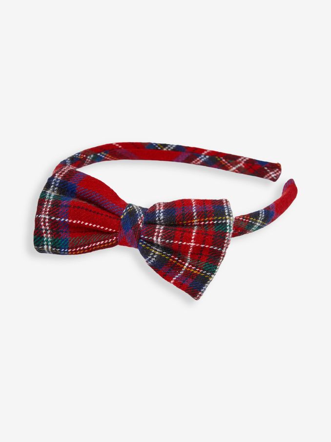 Navy Blue Tartan Hairband (412055) | £5