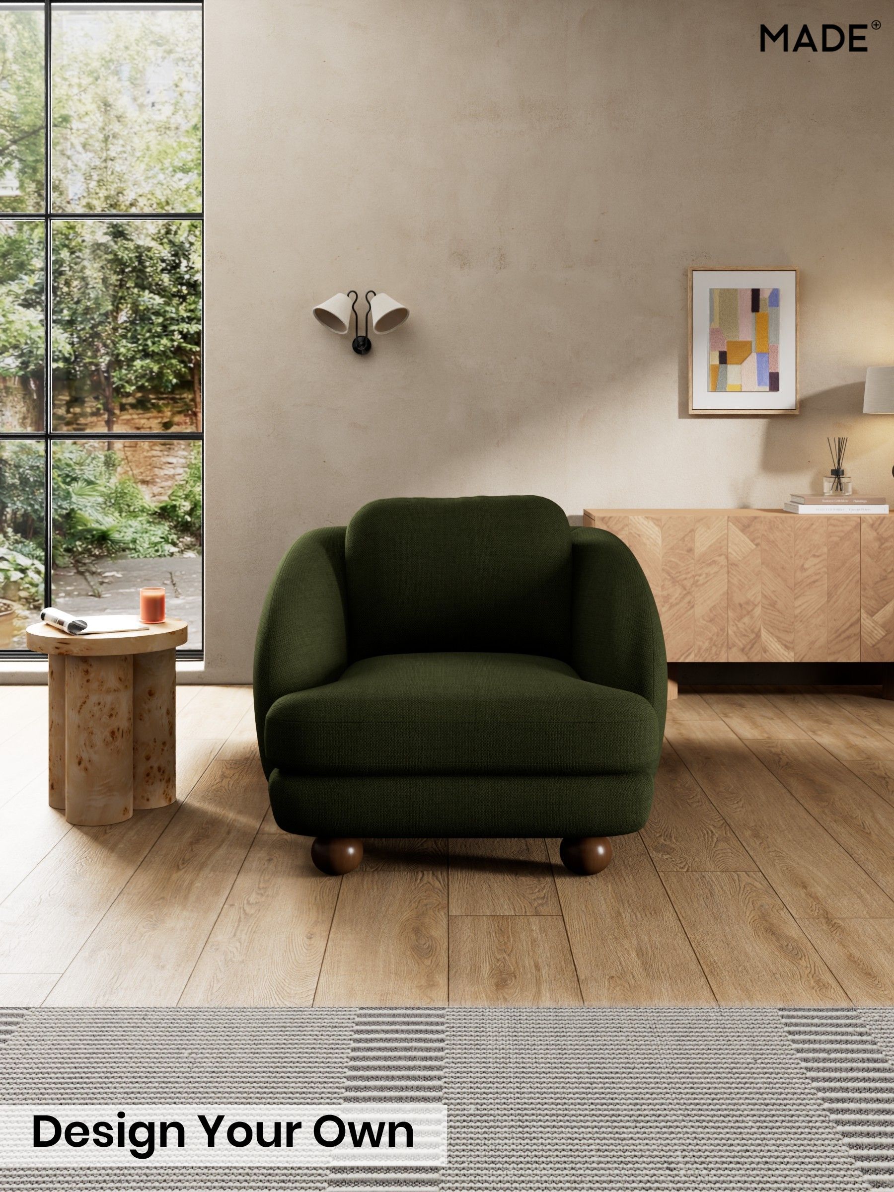 Basket Weave/Olive Green - Madris By Made
