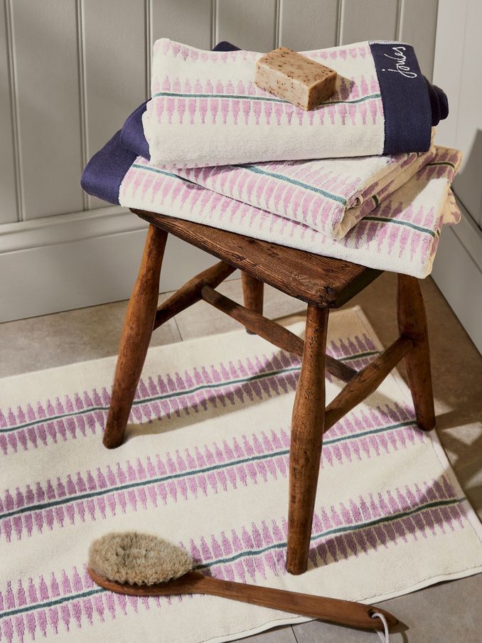 Oat Fruity Stripe 100% Cotton Towels (420070) | £16 - £40