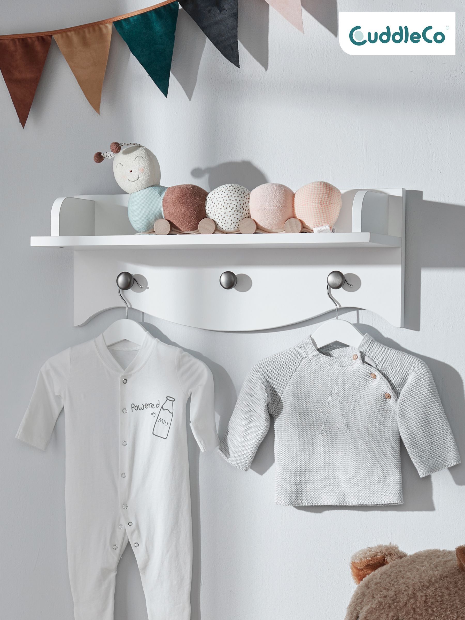 Cuddleco White Clara Nursery Shelf (427030) | £50