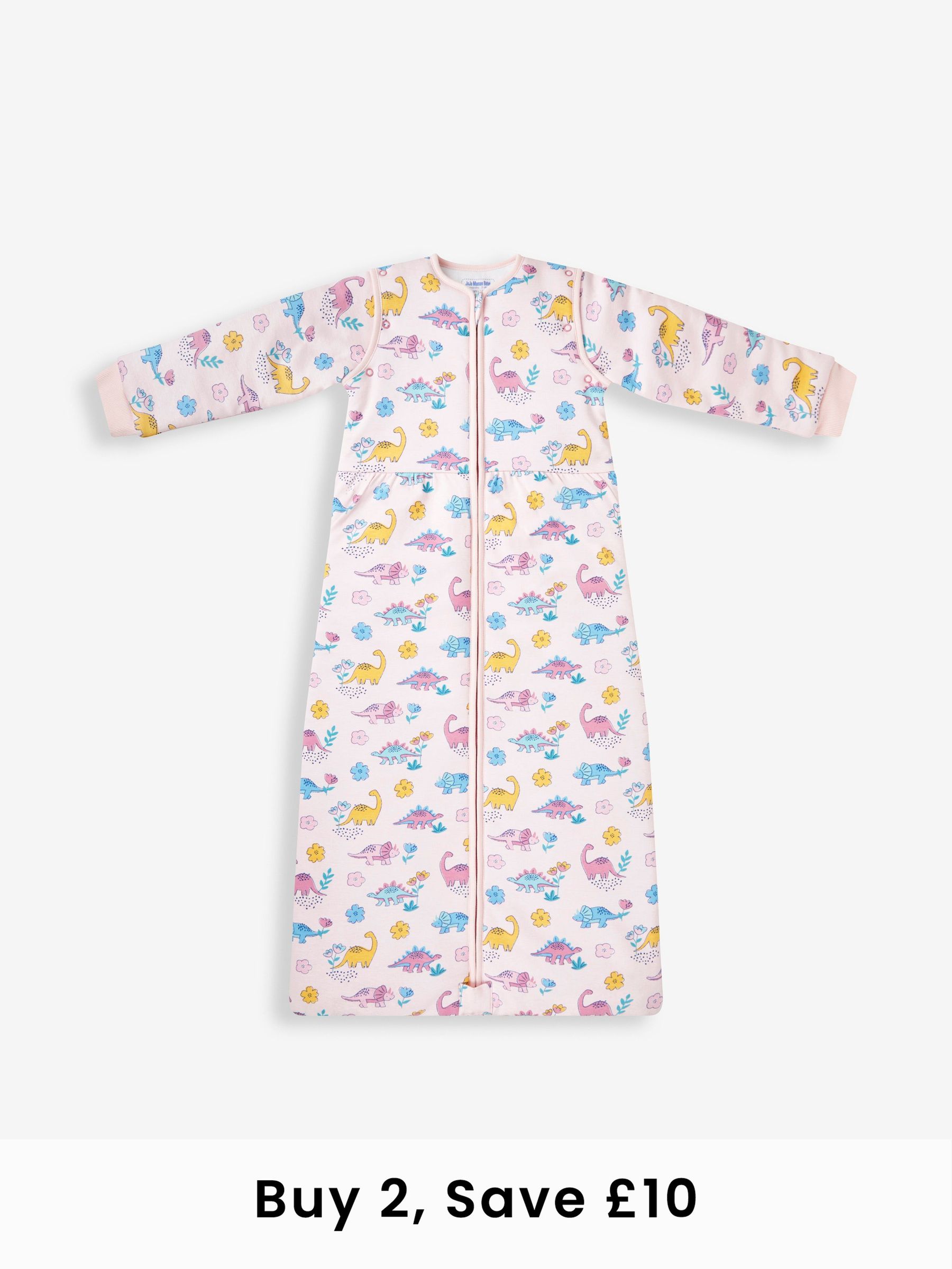 Pink Dino 3.5 Tog Toddler Sleeping Bag (434740) | £42