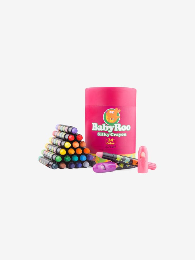 Jar Melo Baby Roo Silky Washable Crayons 24 Colours (436029) | £10