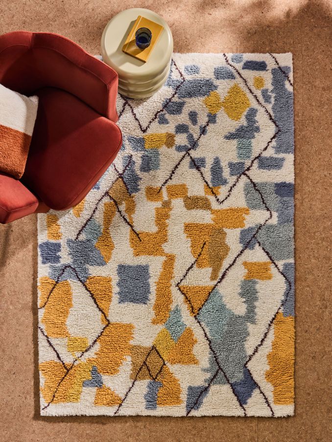 Simone Wool Berber Rug in Multi (436147) | £190 - £410