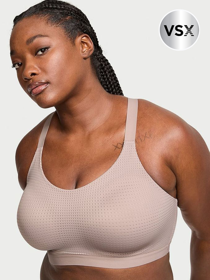 Candlelight Rose Nude Lightweight Mesh Medium Support Sports Bra (436710) | £45