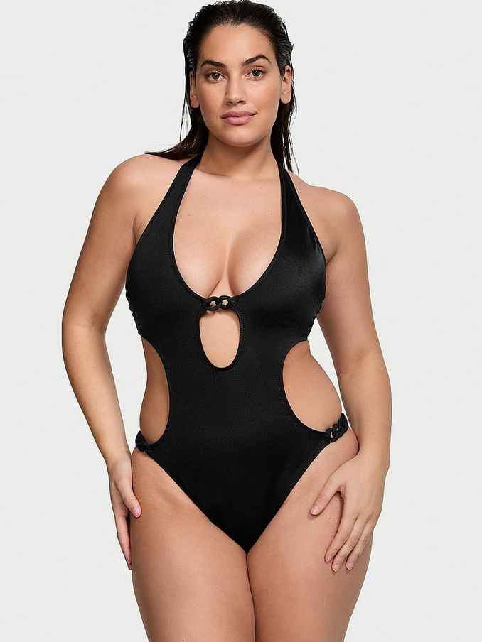 Black Cut Out Chain Swimsuit (437128) | £29