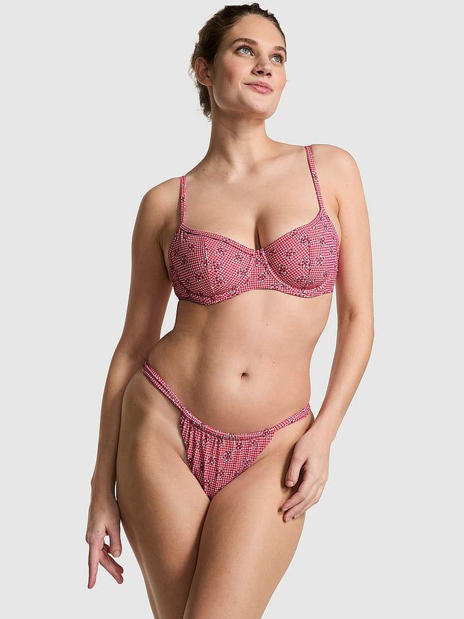 Ladybug Lane Red Frankies Bikinis Buttercup Scoop Bikini Top (437782) | £18