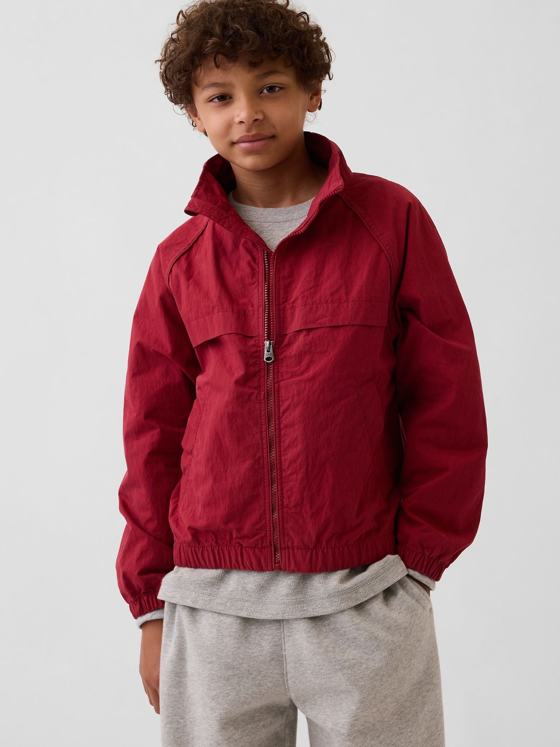 Red - Relaxed Track Jacket