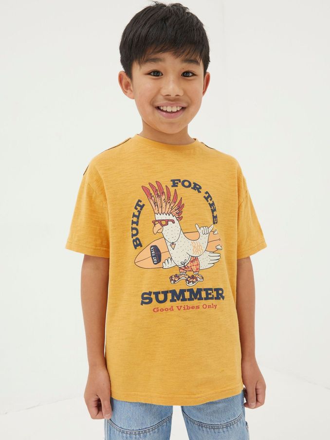 Yellow Built For Summer Jersey T-Shirt (450516) | £8