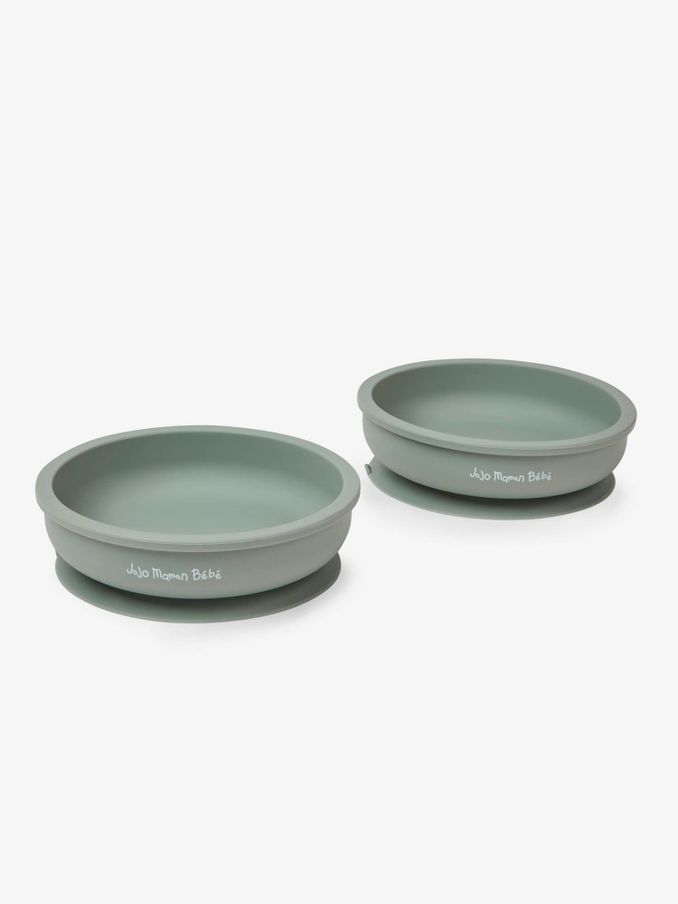 Green 2-Pack Silicone Suction Bowls (465717) | £15