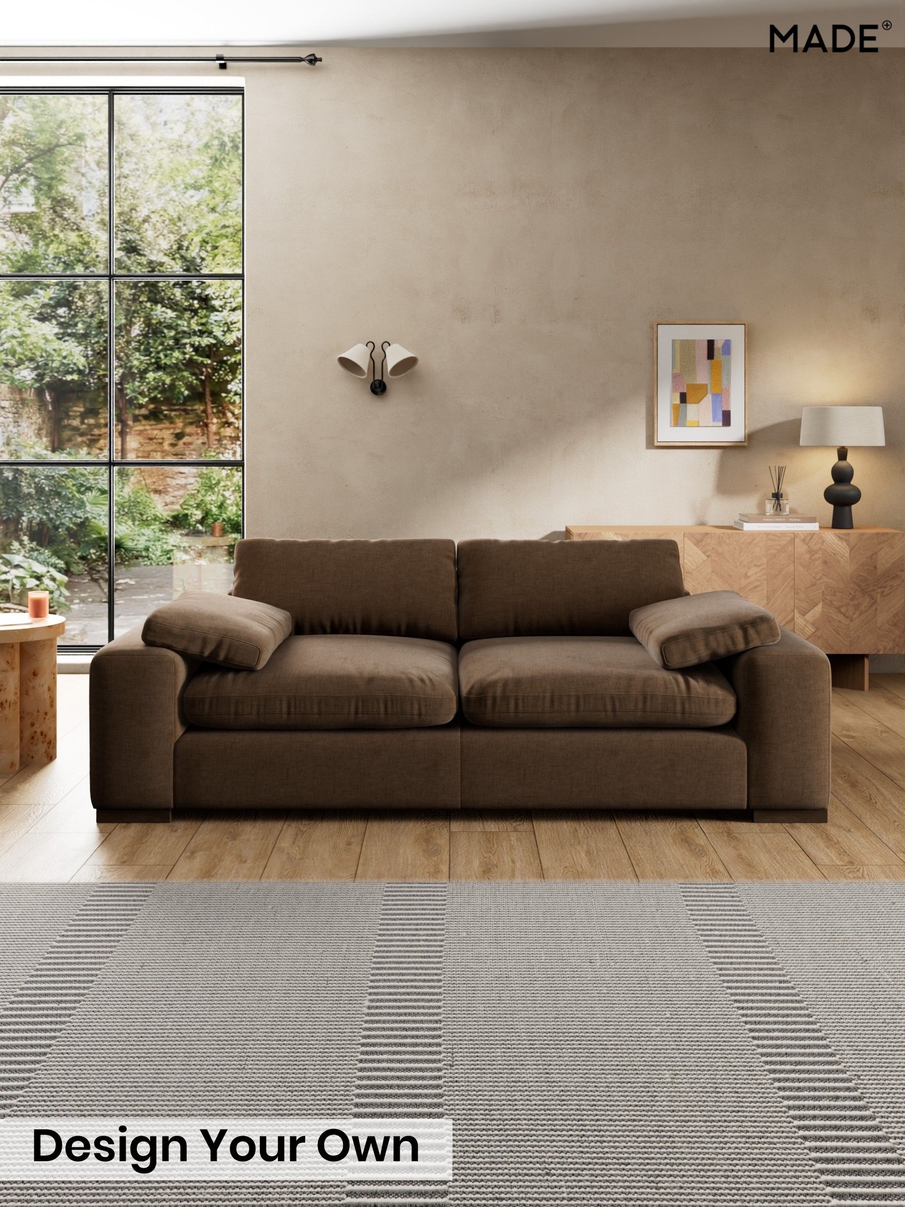 Etched Chenille/Cocoa Brown - Melbourne Luxe By Made