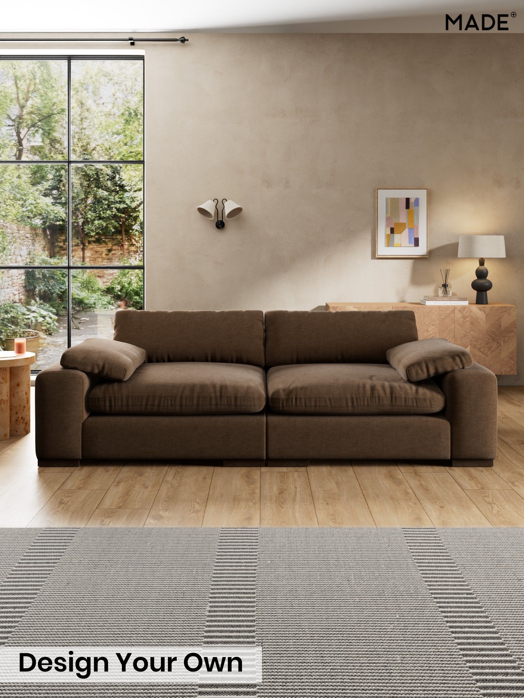 Etched Chenille/Cocoa Brown - Melbourne Luxe By Made