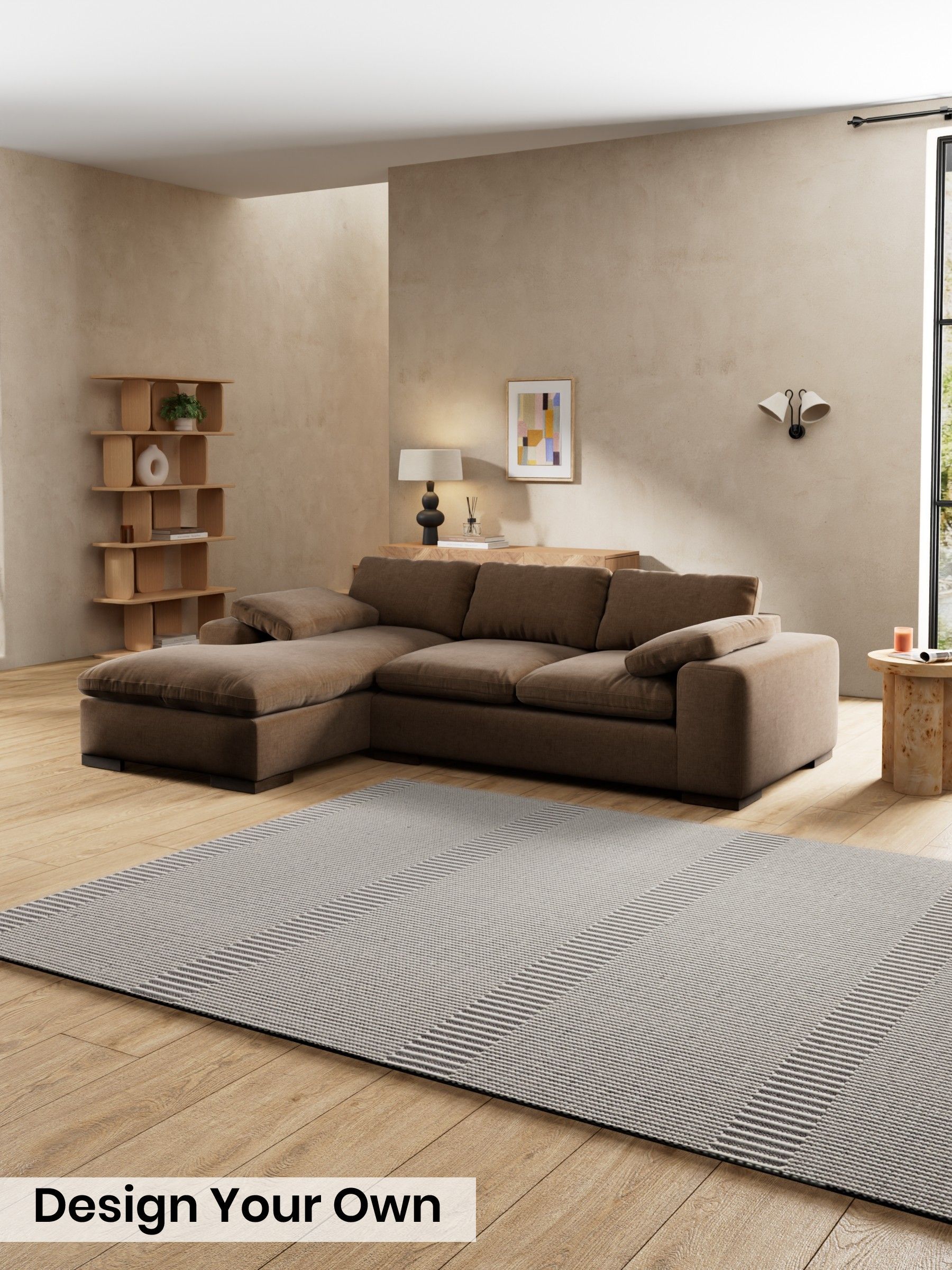 Etched Chenille/Cocoa Brown - Melbourne Luxe By Made
