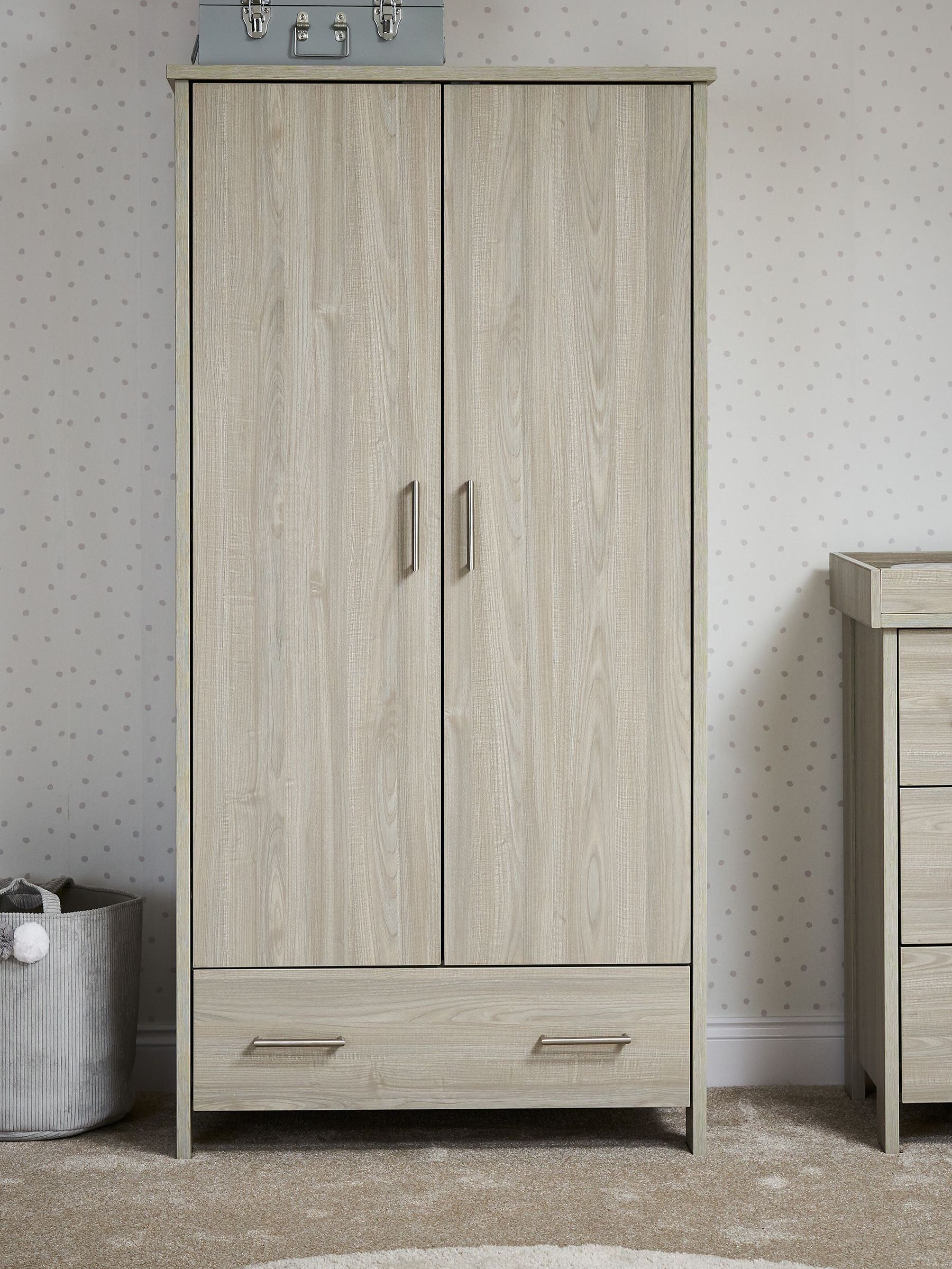 Obaby Grey Wash Nika Double Wardrobe (470793) | £285