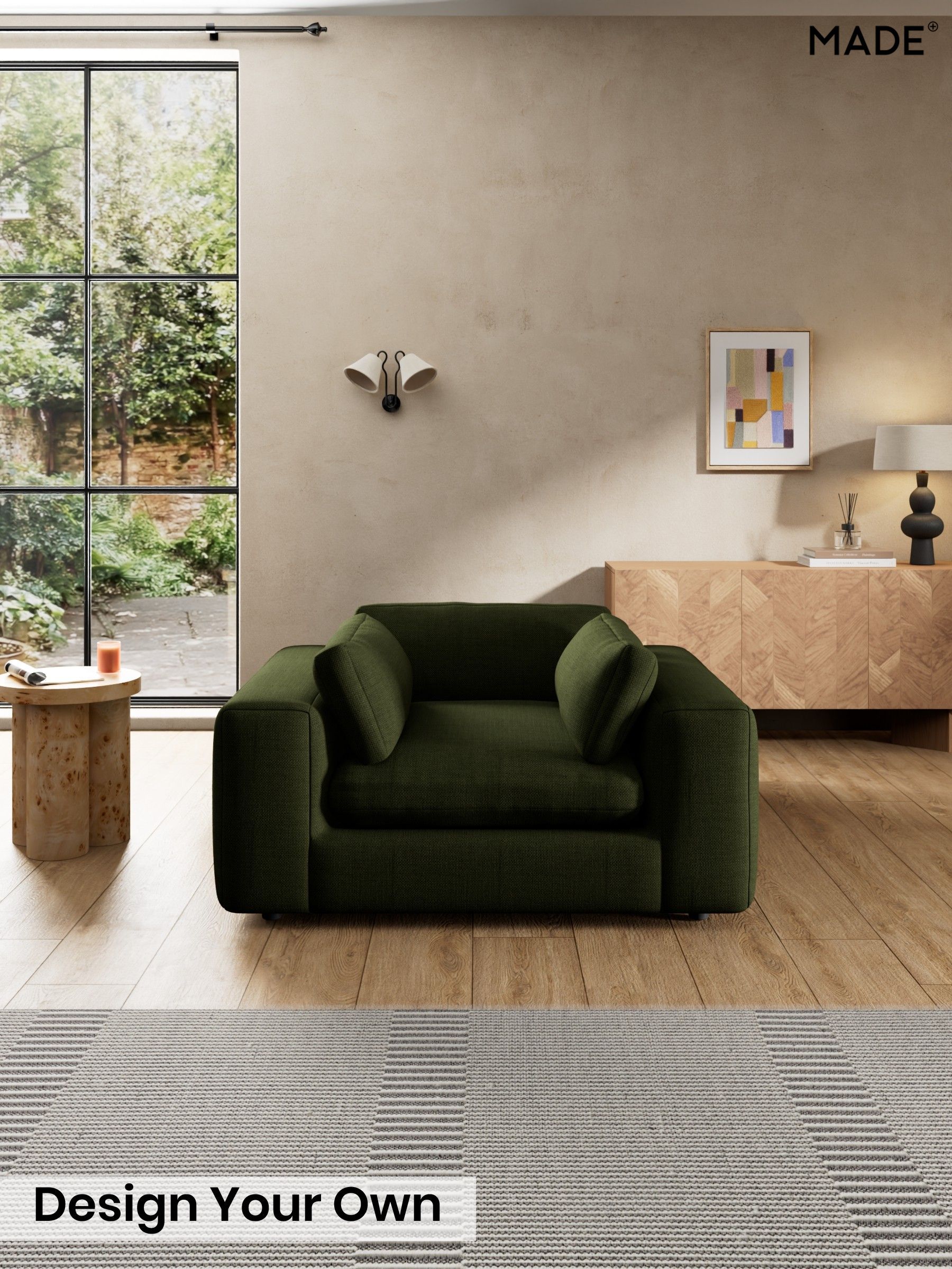 Basket Weave/Olive Green - Alec By Made