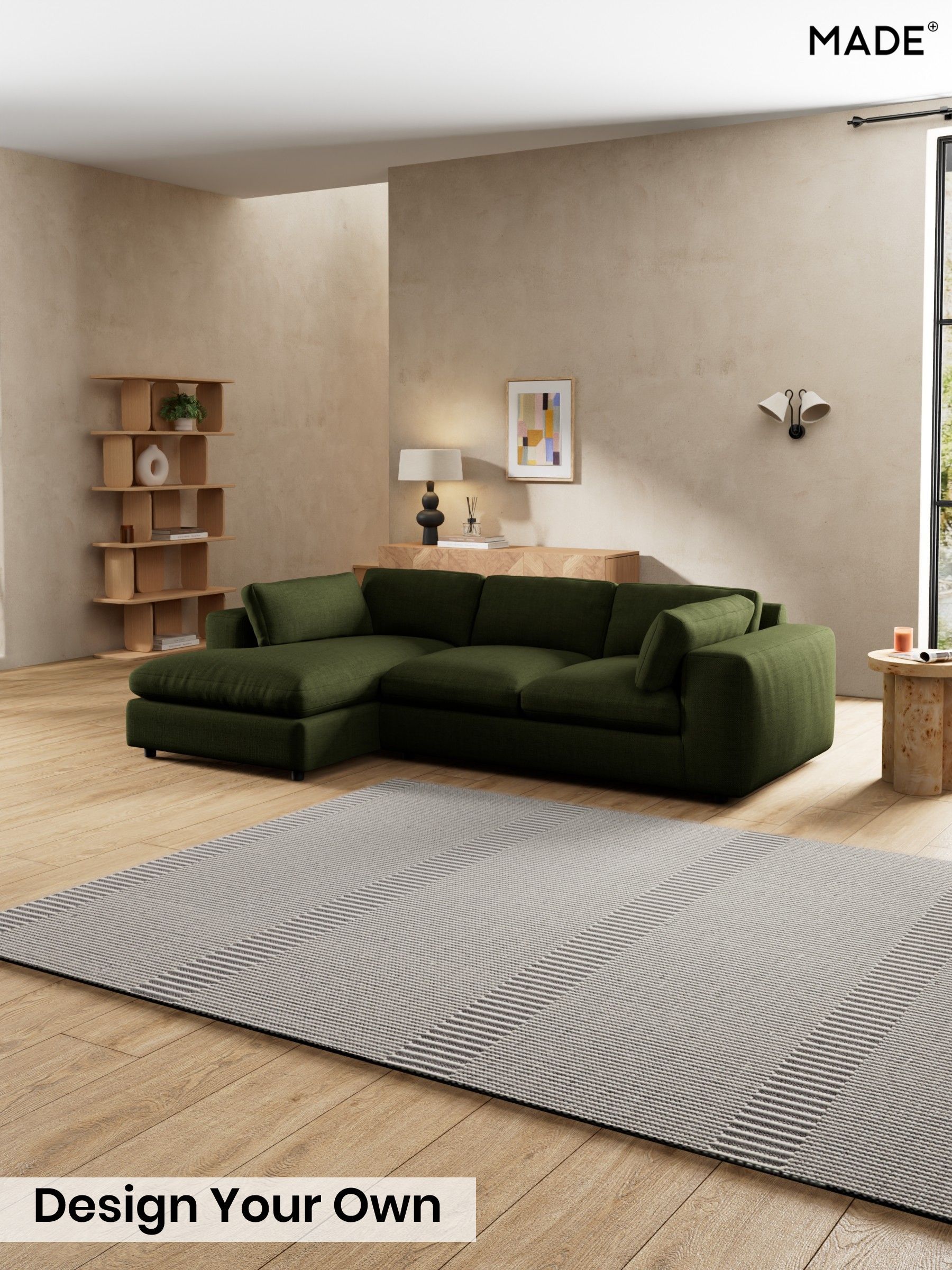Basket Weave/Olive Green - Alec By Made