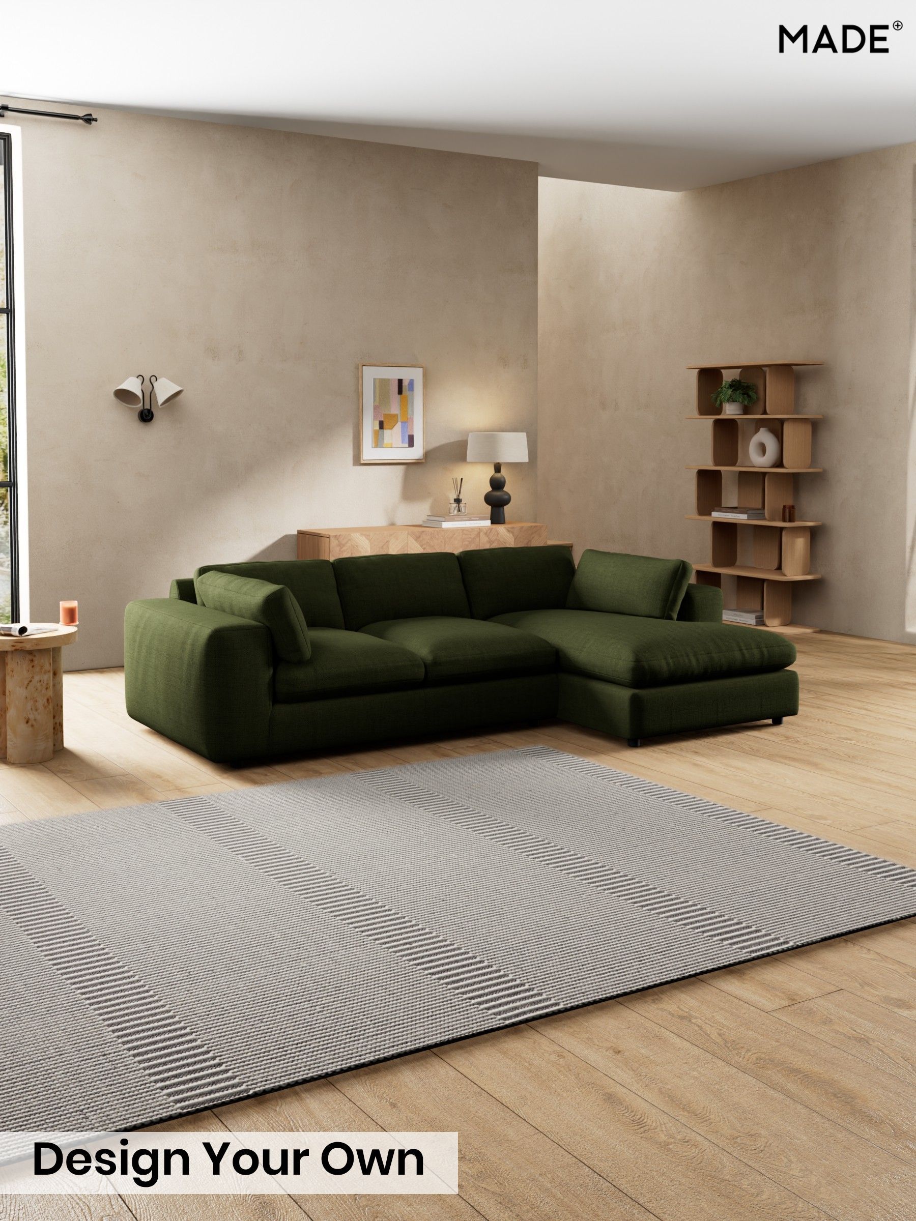 Basket Weave/Olive Green - Alec By Made