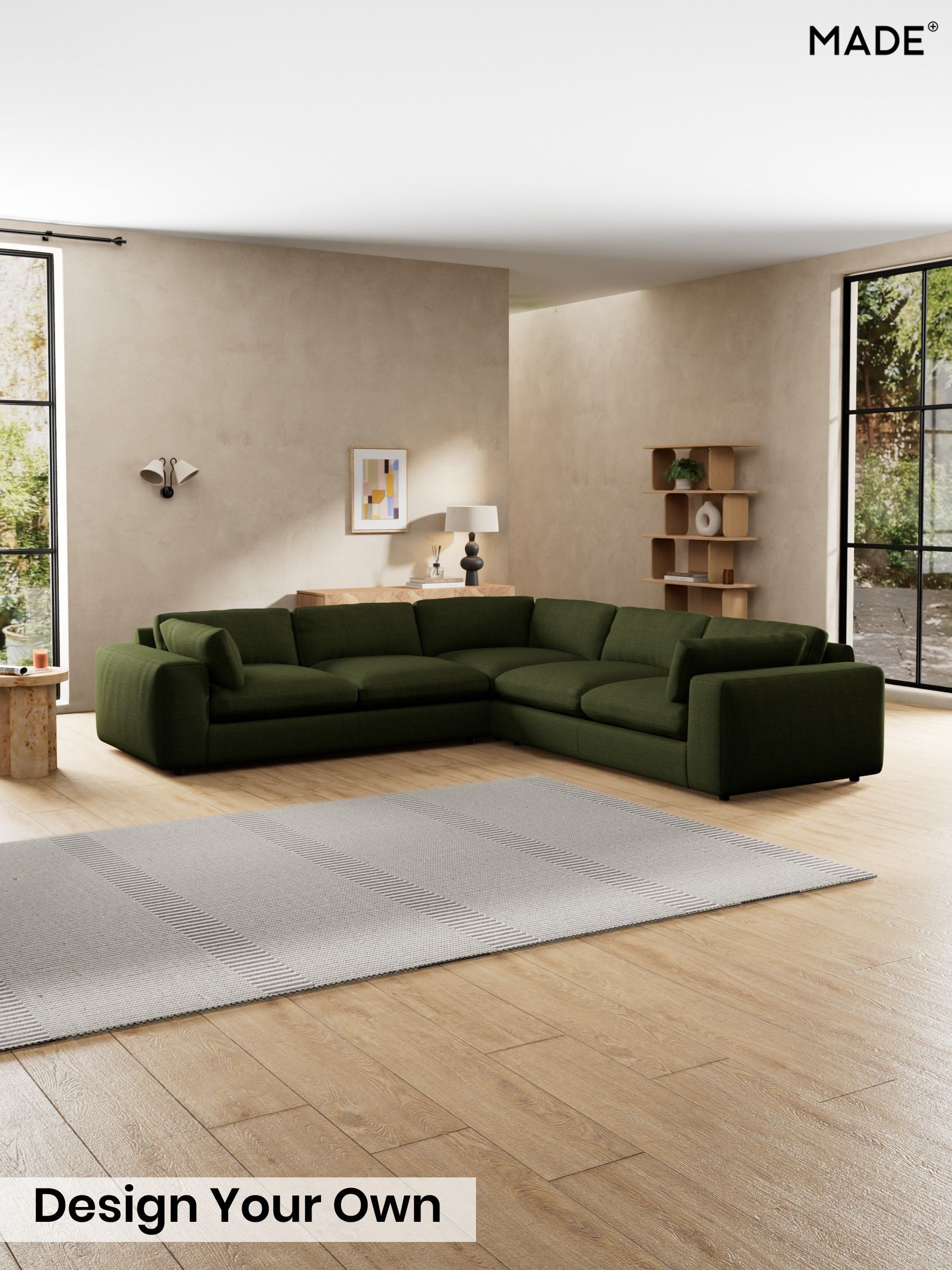 Basket Weave/Olive Green - Alec By Made