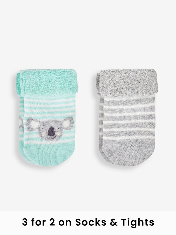 Green Koala 2-Pack Baby Socks (488969) | £7.50