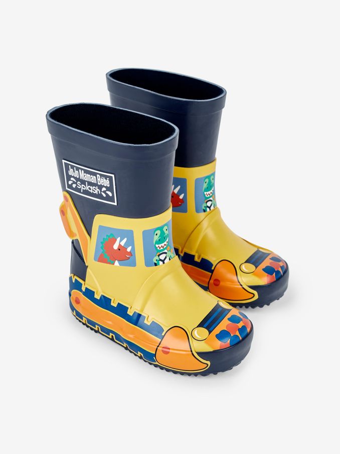 Navy Digger Printed Lined Wellies (500357) | £22.50 - £24.50