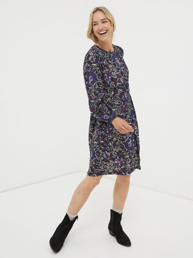 Black Annie Inspirit Floral Dress (503420) | £19