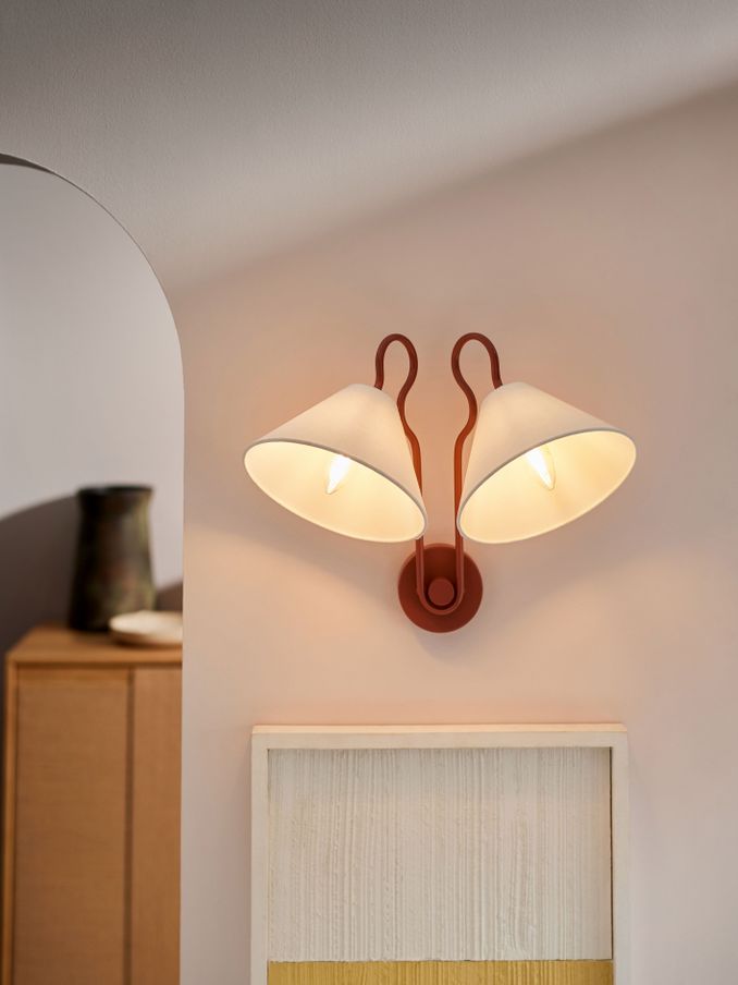 Madelyn Double Wall Light in Red (510259) | £69
