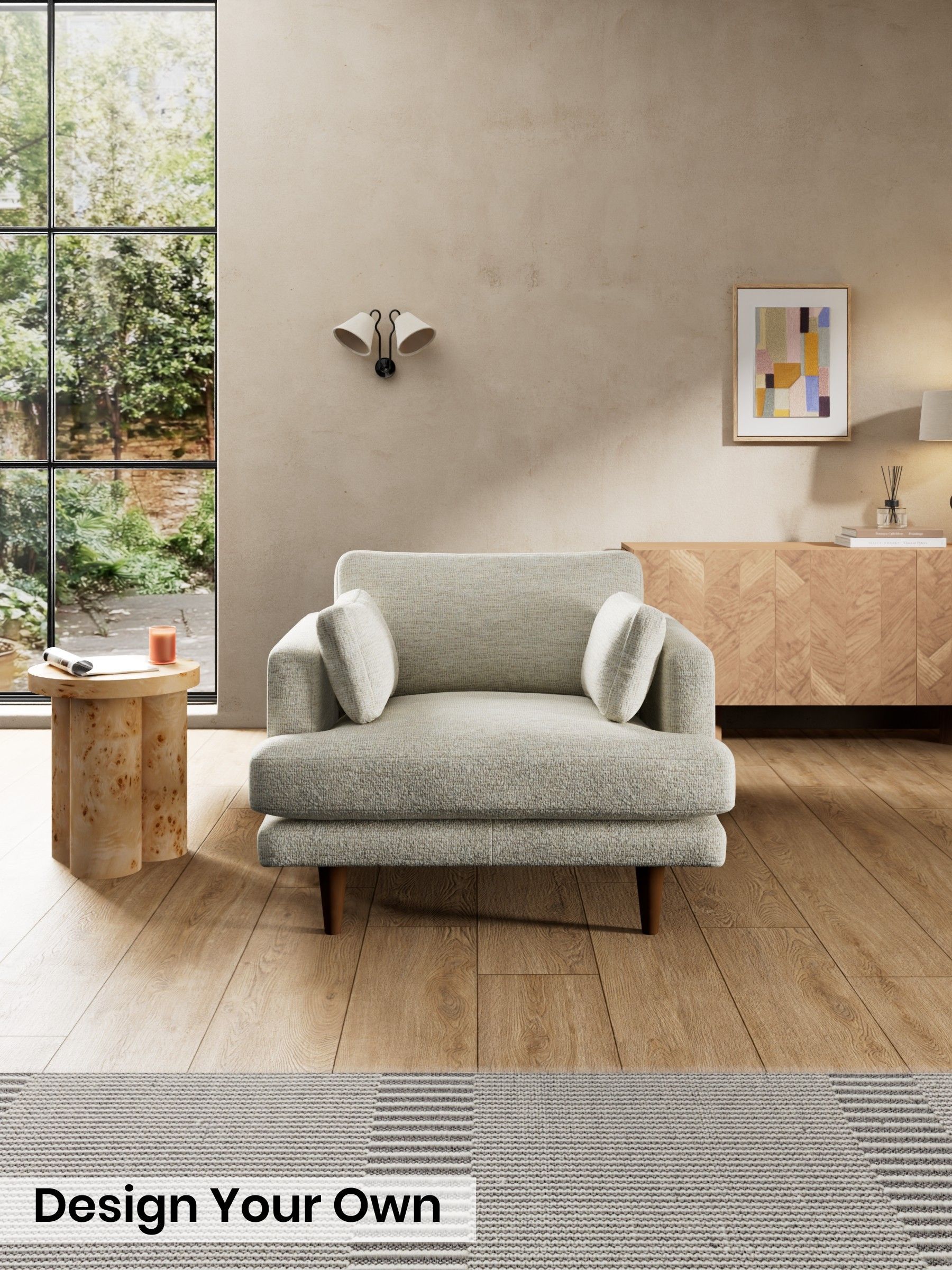 Boucle Textured Weave/Light Natural - Otis By Made