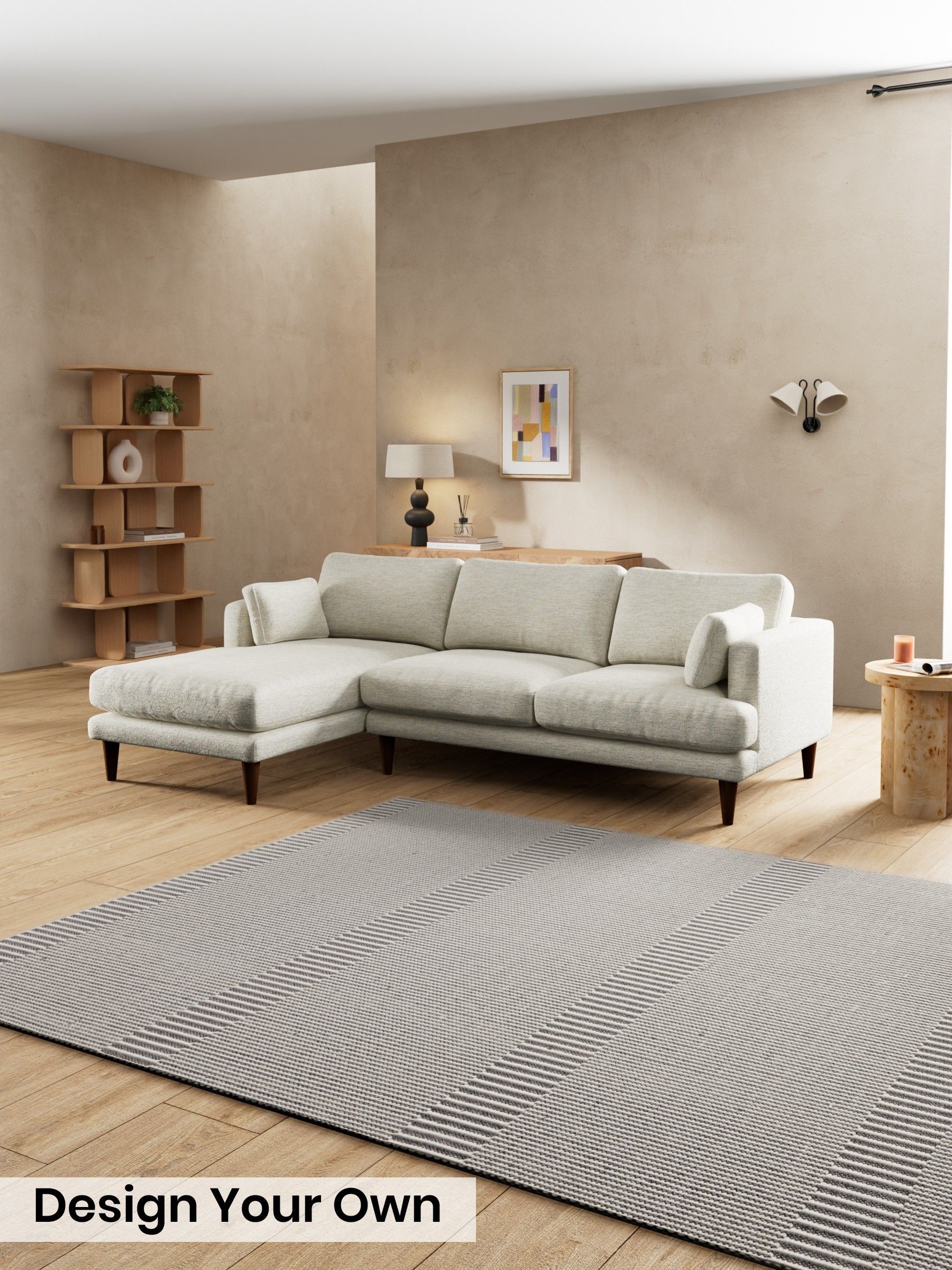 Boucle Textured Weave/Light Natural - Otis By Made