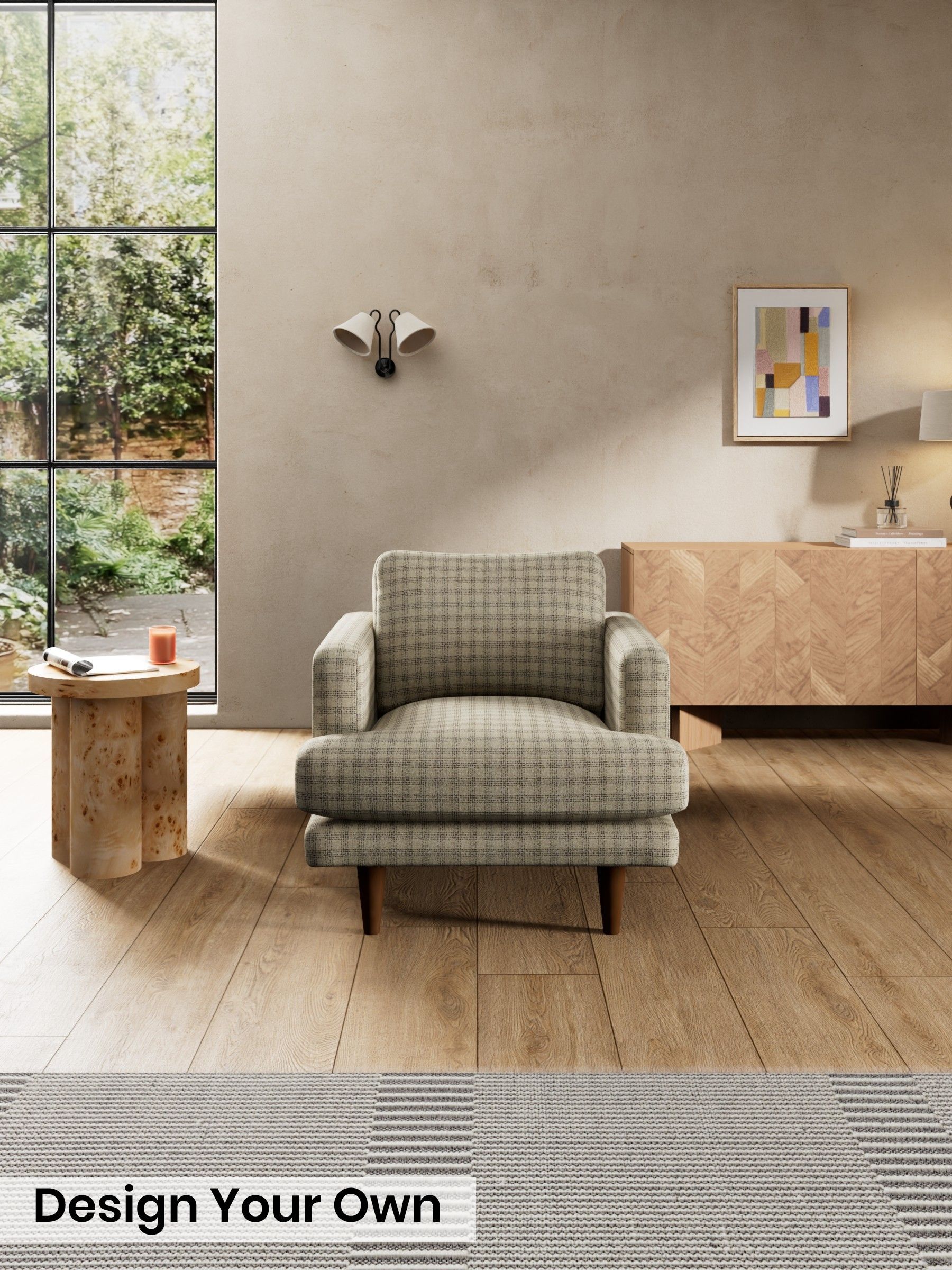 Declan Check/Natural and Black - Otis By Made