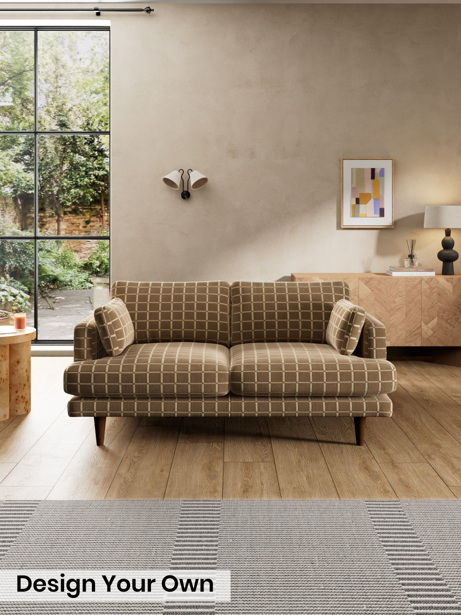 Cale Check/Dark Sand Natural - Otis By Made