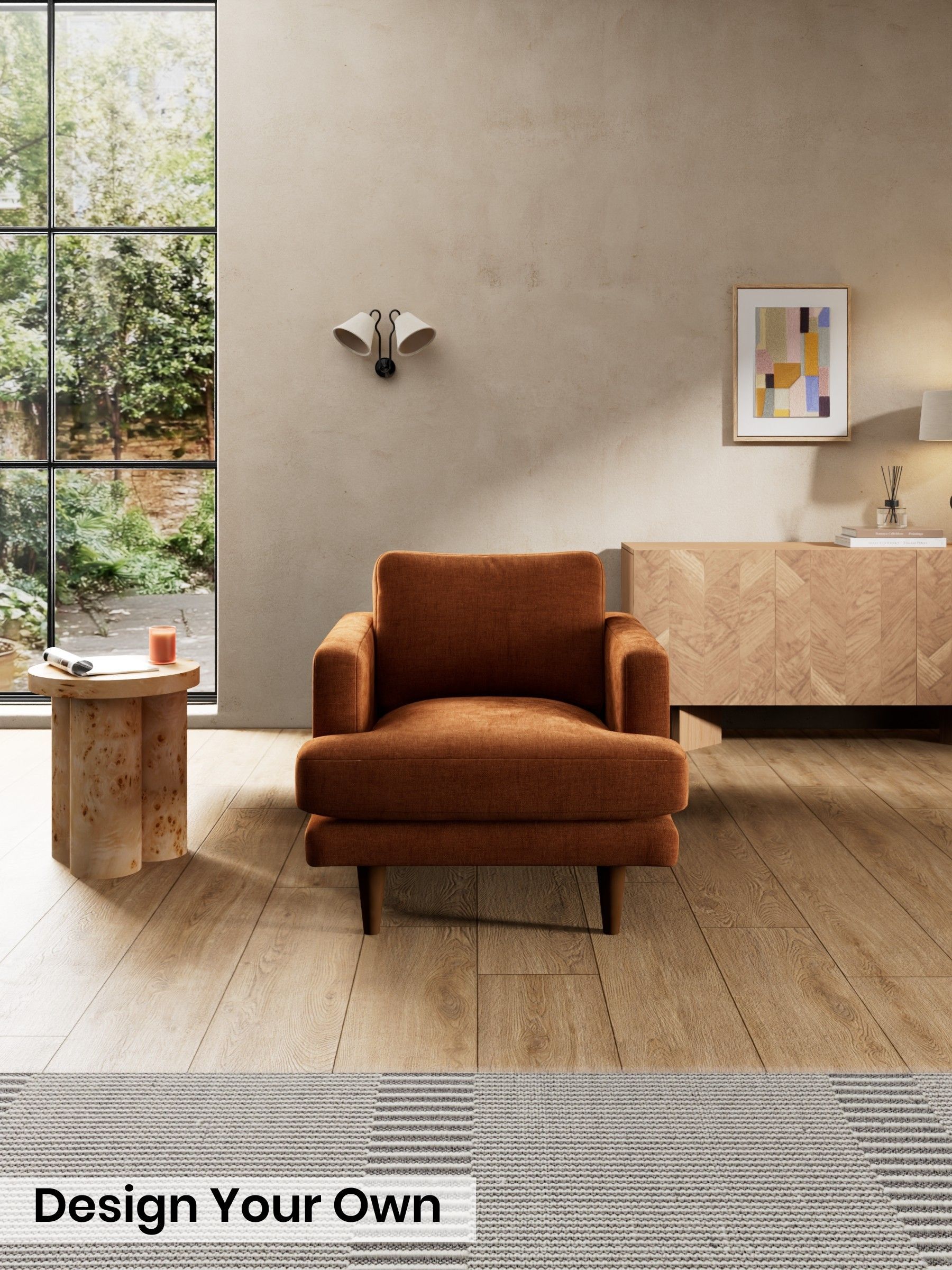 Etched Chenille/Rust Orange - Otis By Made