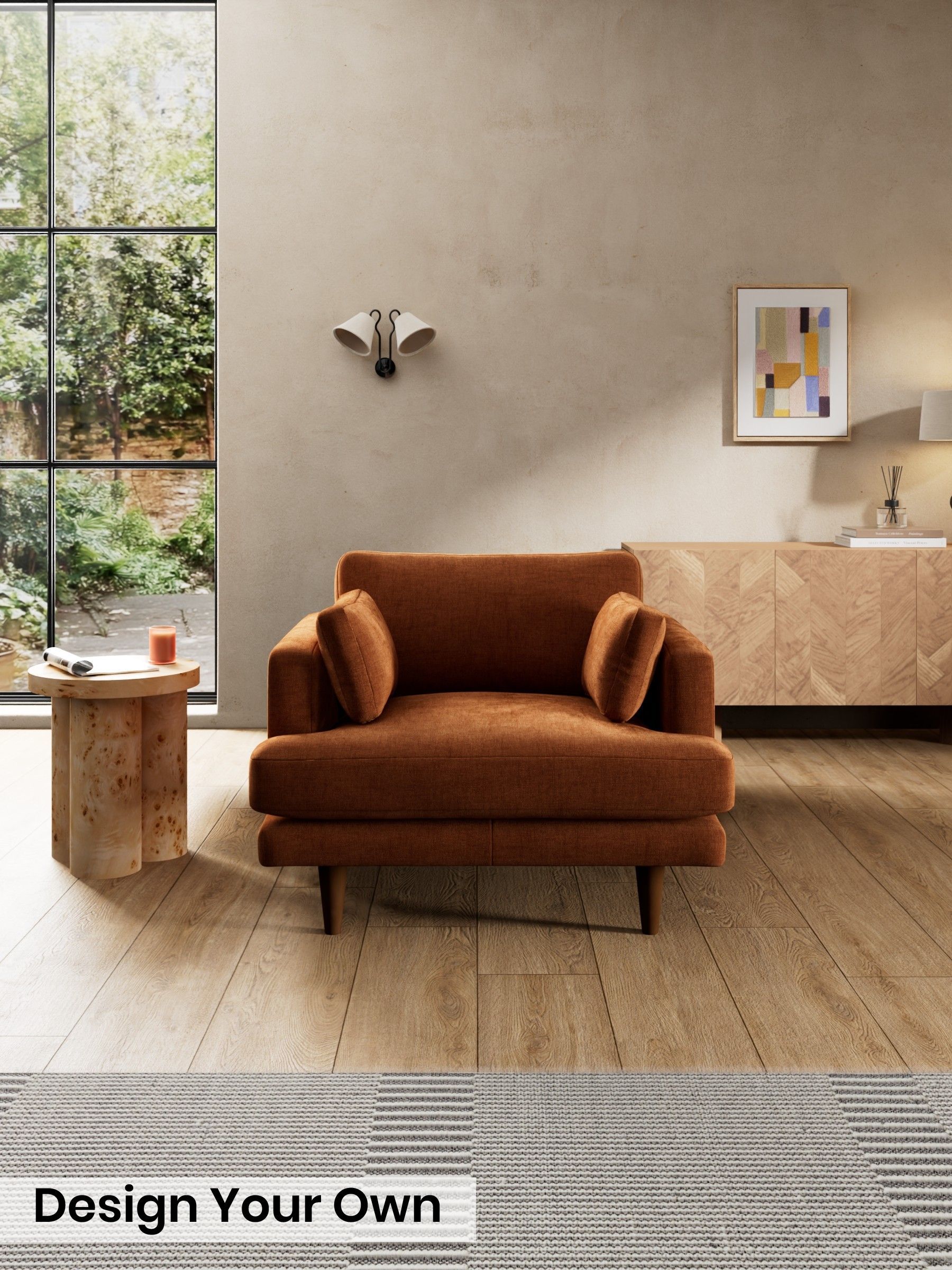 Etched Chenille/Rust Orange - Otis By Made