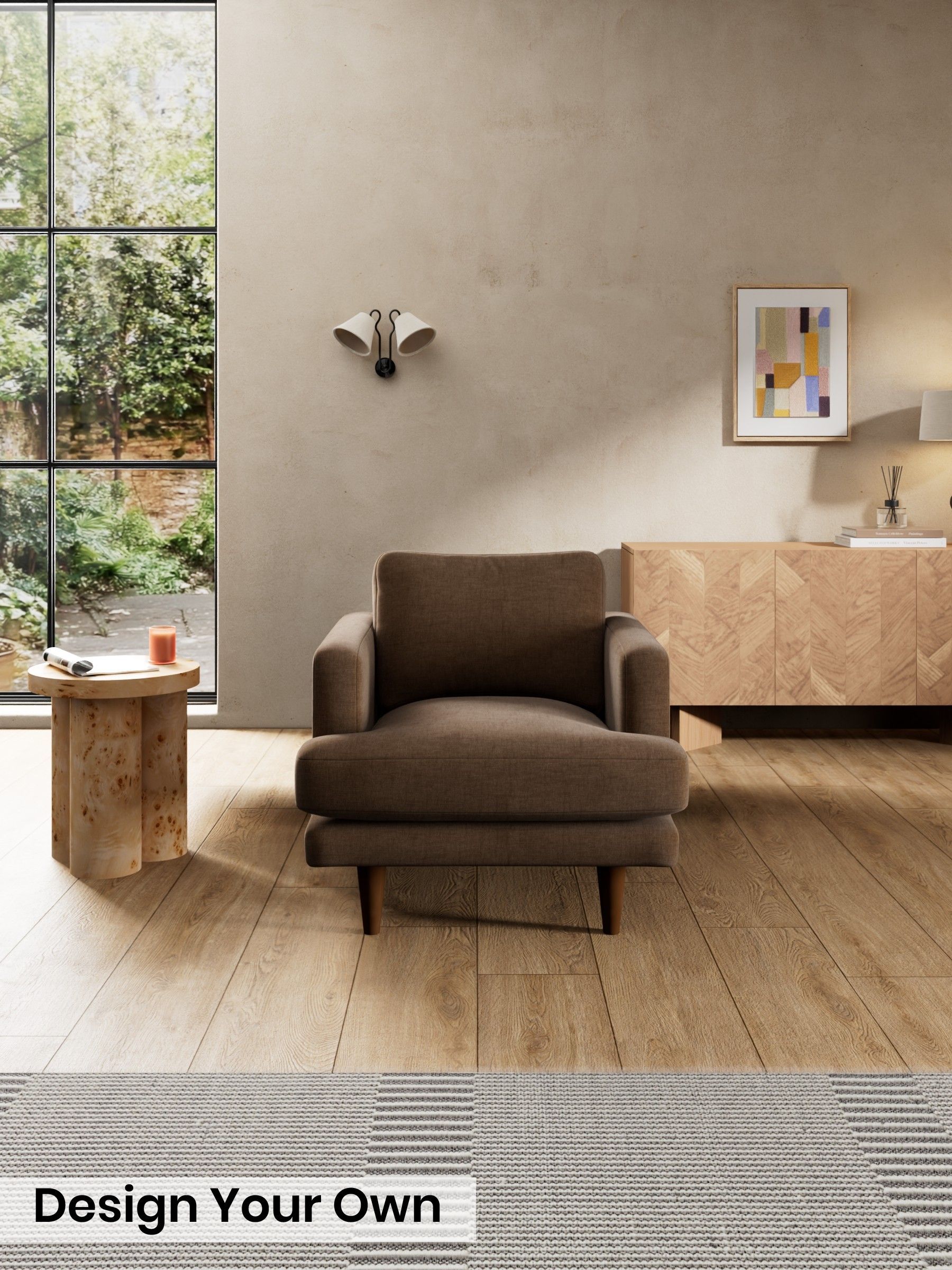 Etched Chenille/Cocoa Brown - Otis By Made