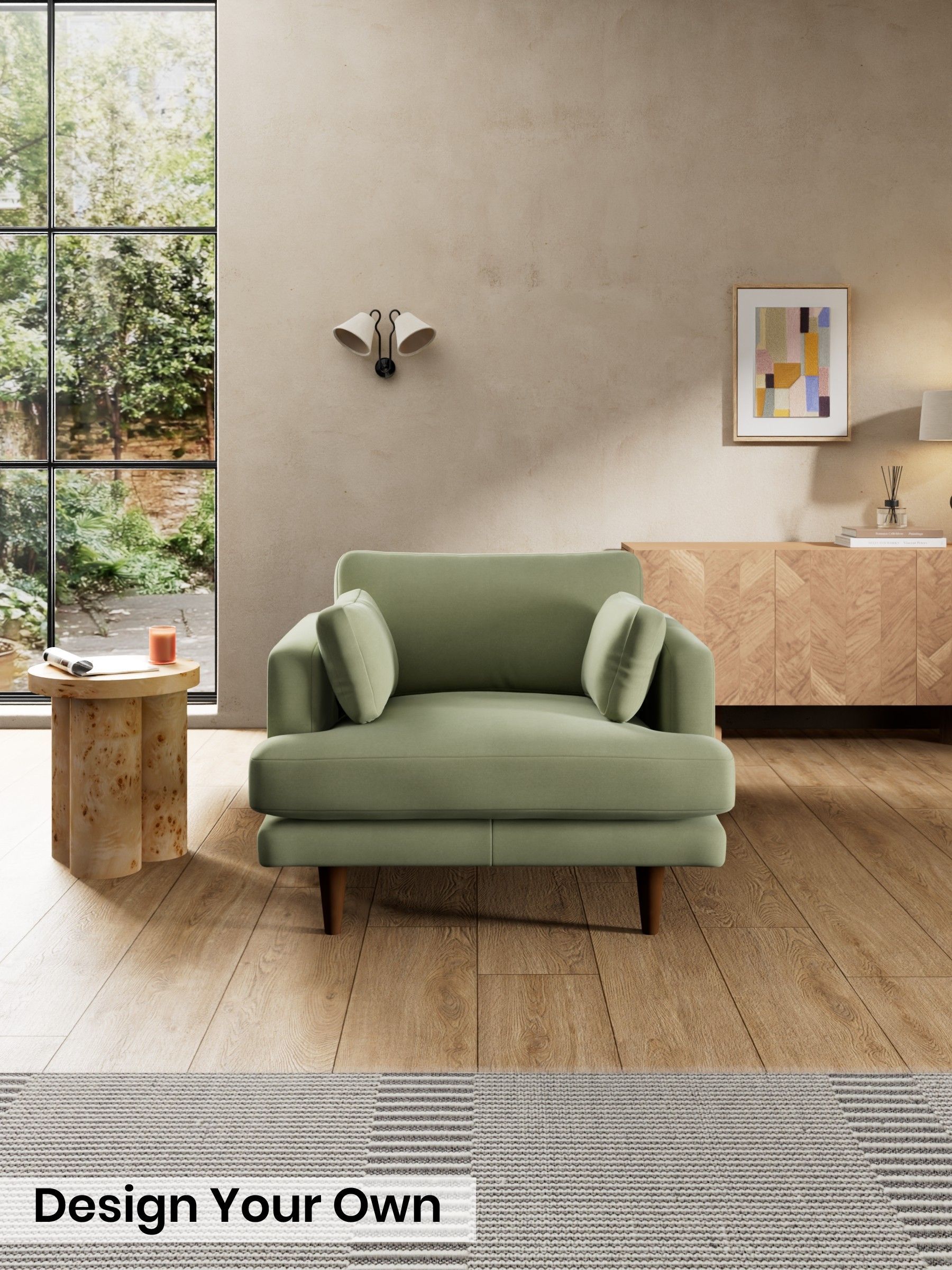 Cotton Velvet Blend/Sage Green - Otis By Made