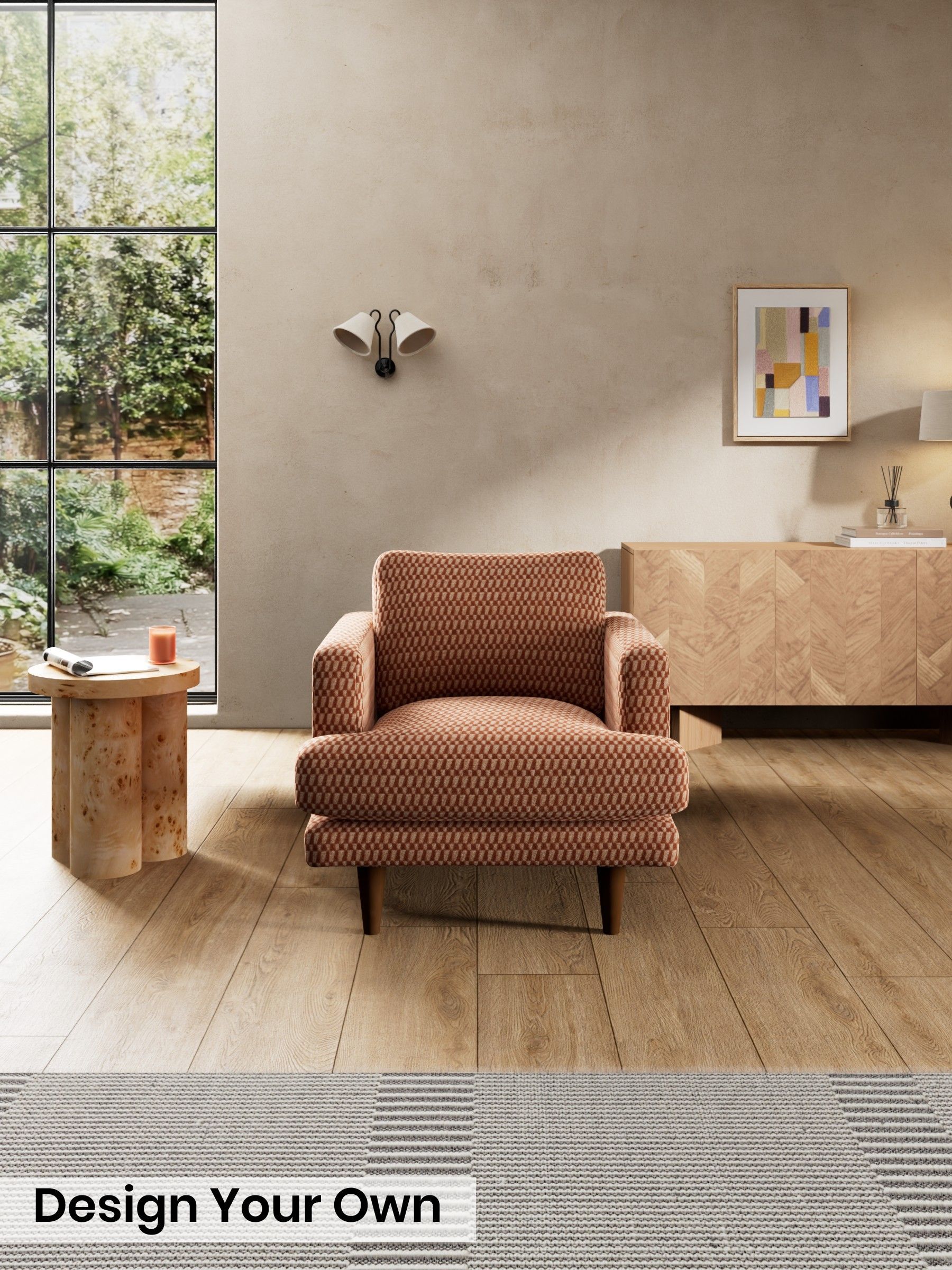 Lanzo Plush Weave/Rust Orange - Otis By Made